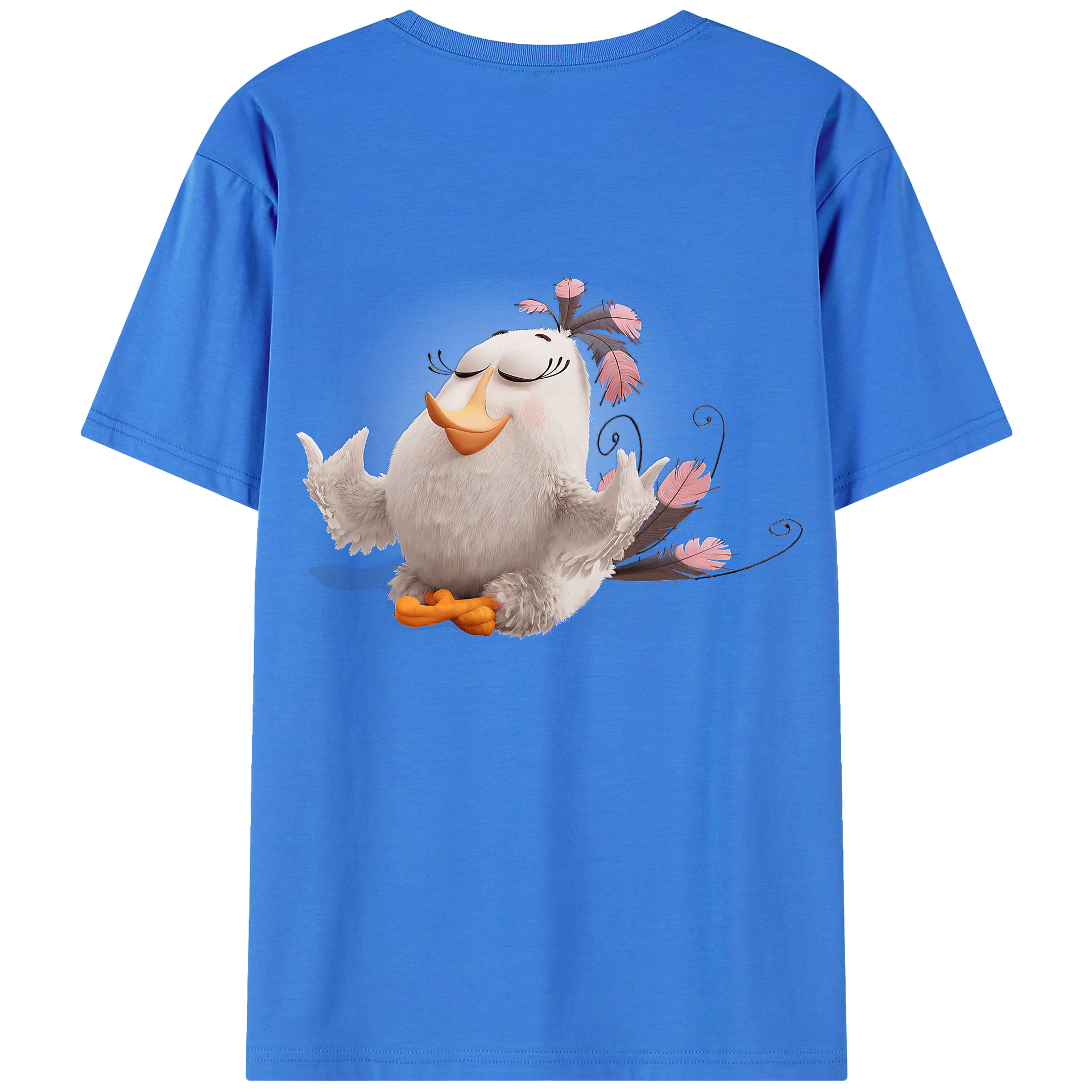 （画像用） Angry Birds アングリーバード 綿100％半袖Tシャツ（背面プリント）