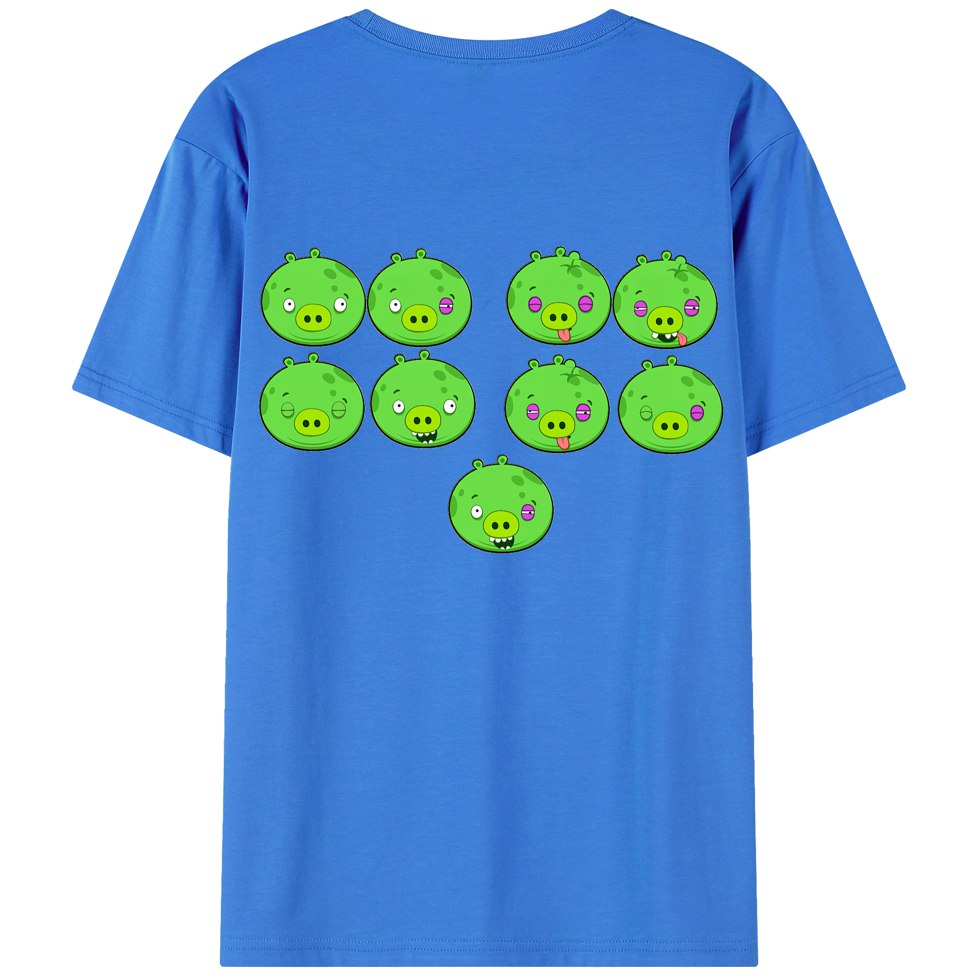 （画像用） Angry Birds アングリーバード 綿100％半袖Tシャツ（背面プリント）
