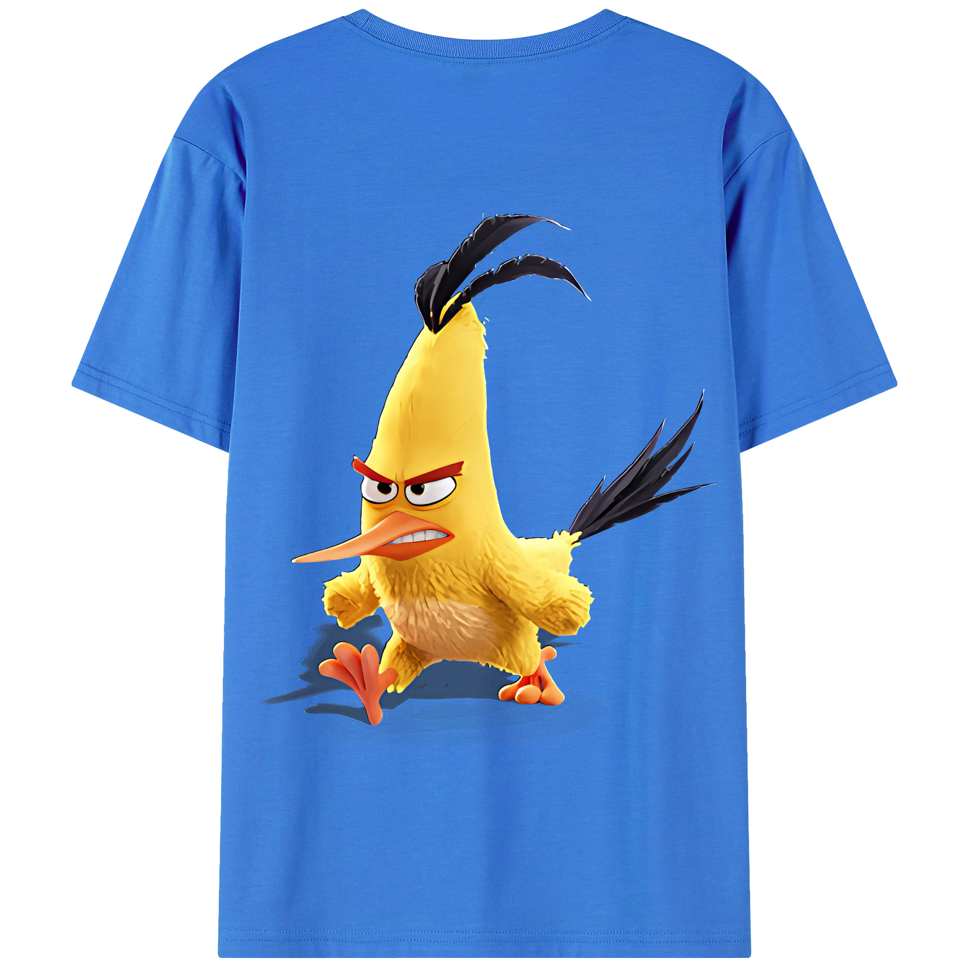 （画像用） Angry Birds アングリーバード 綿100％半袖Tシャツ（背面プリント）