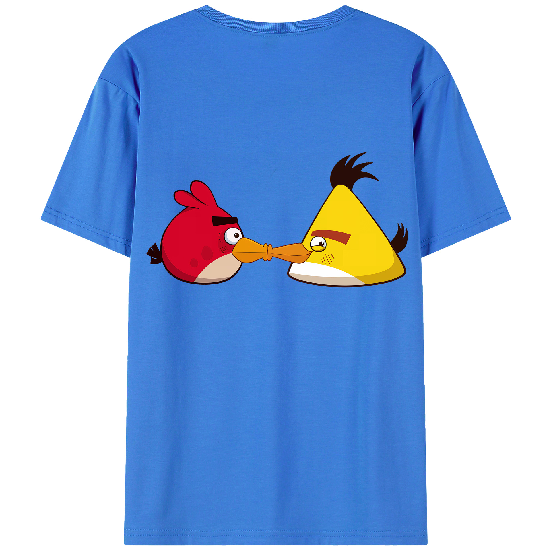 （画像用） Angry Birds アングリーバード 綿100％半袖Tシャツ（背面プリント）