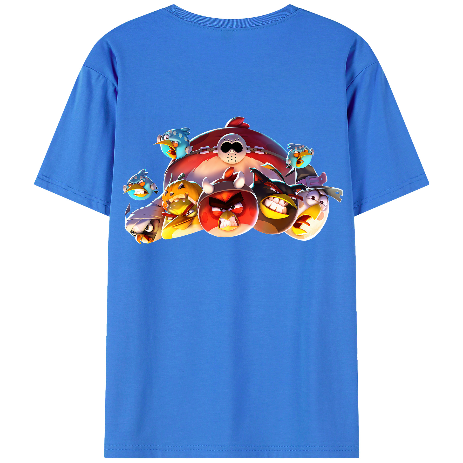 （画像用） Angry Birds アングリーバード 綿100％半袖Tシャツ（背面プリント）