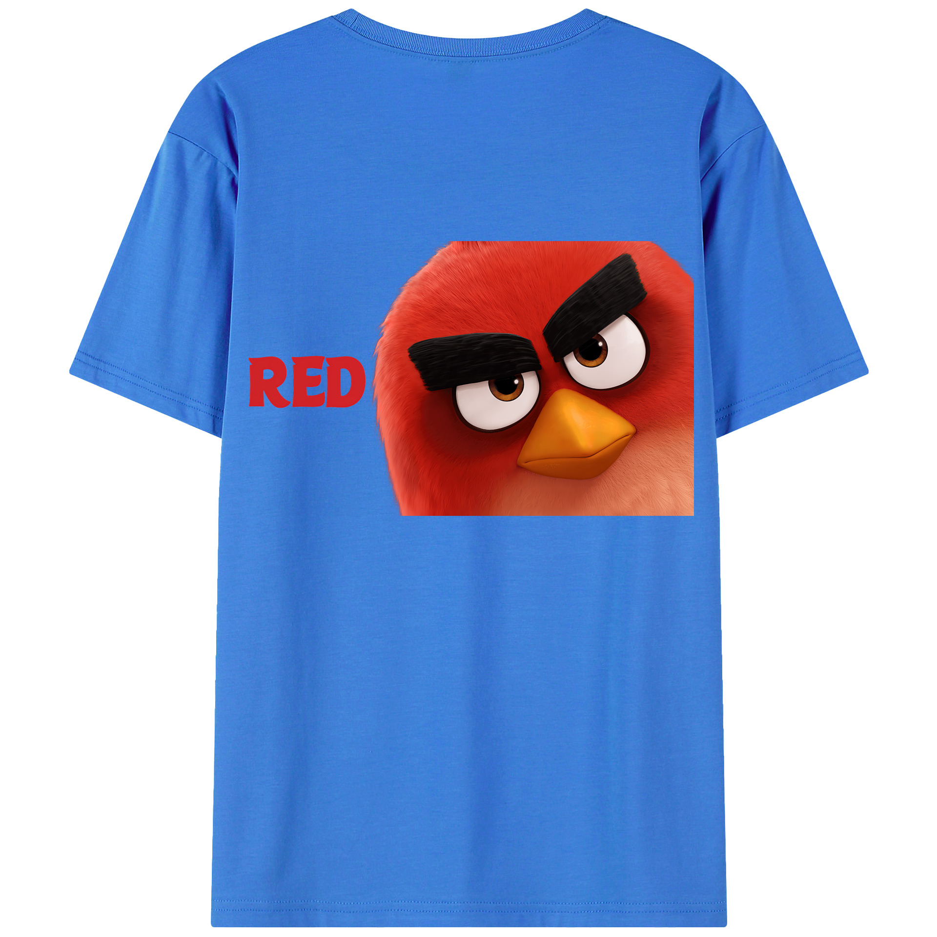 （画像用） Angry Birds アングリーバード 綿100％半袖Tシャツ（背面プリント）