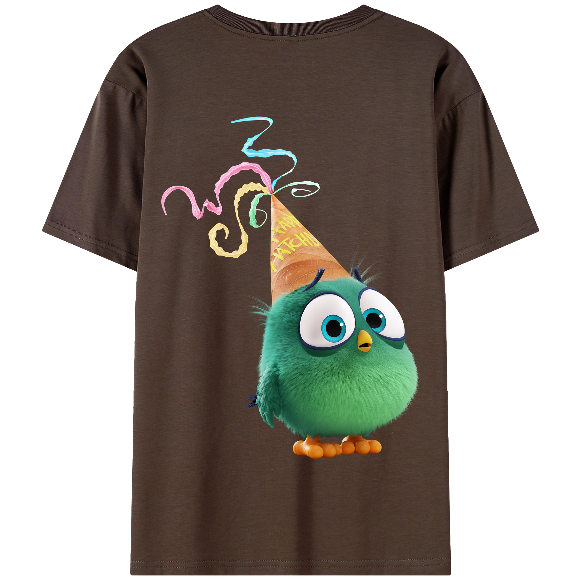 （画像用） Angry Birds アングリーバード 綿100％半袖Tシャツ（背面プリント）