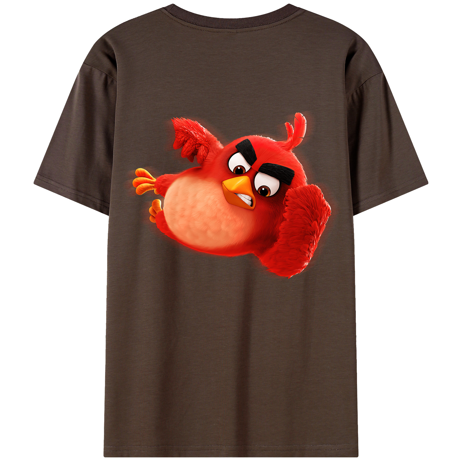 （画像用） Angry Birds アングリーバード 綿100％半袖Tシャツ（背面プリント）