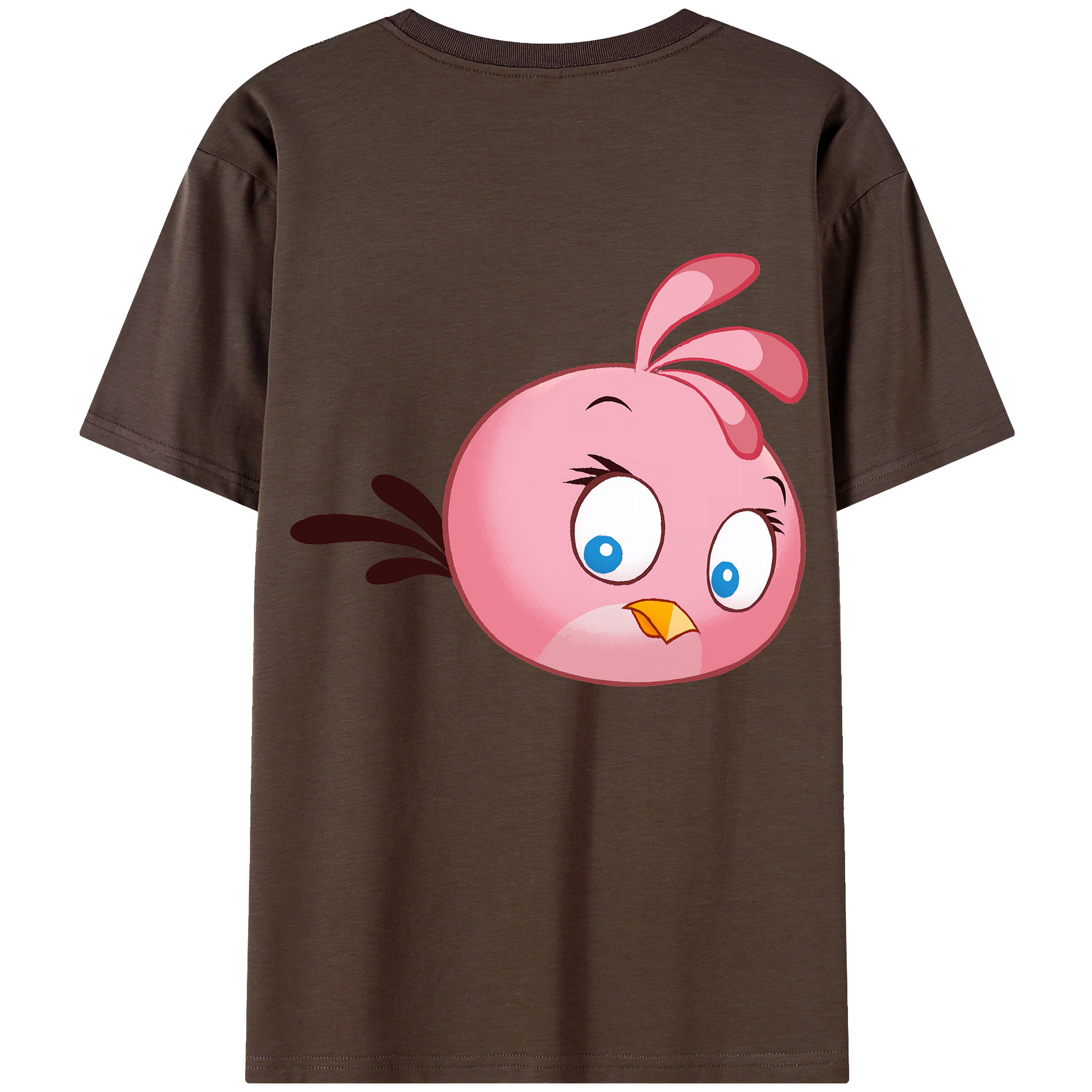 （画像用） Angry Birds アングリーバード 綿100％半袖Tシャツ（背面プリント）