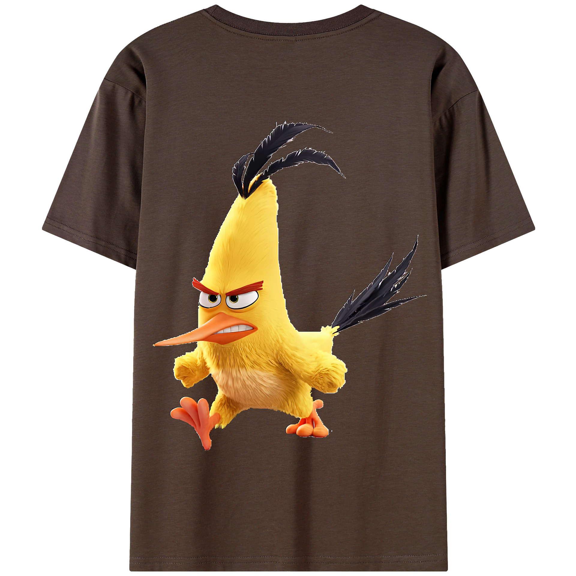 （画像用） Angry Birds アングリーバード 綿100％半袖Tシャツ（背面プリント）