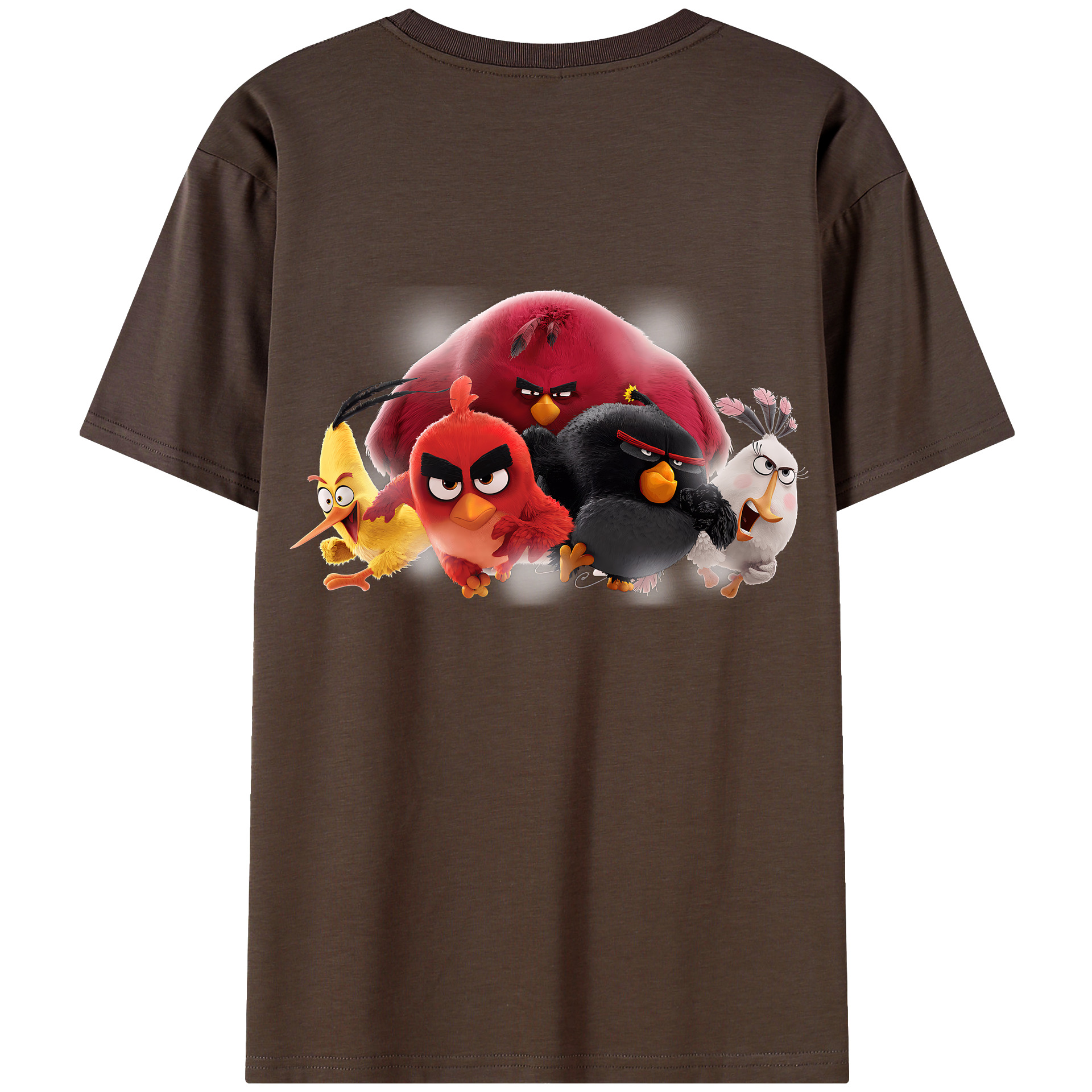 （画像用） Angry Birds アングリーバード 綿100％半袖Tシャツ（背面プリント）