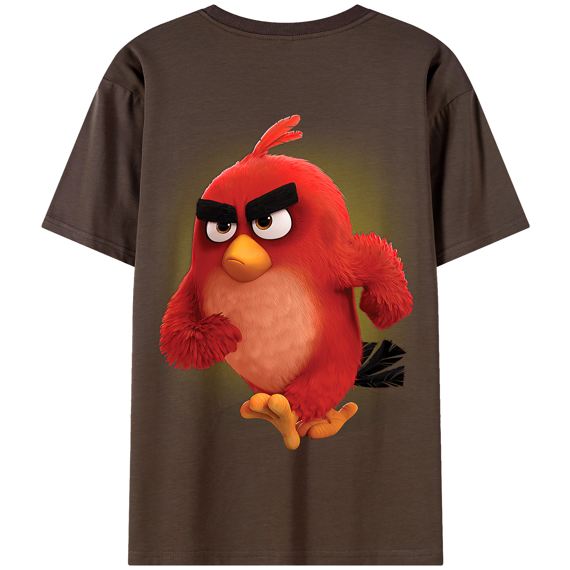 （画像用） Angry Birds アングリーバード 綿100％半袖Tシャツ（背面プリント）