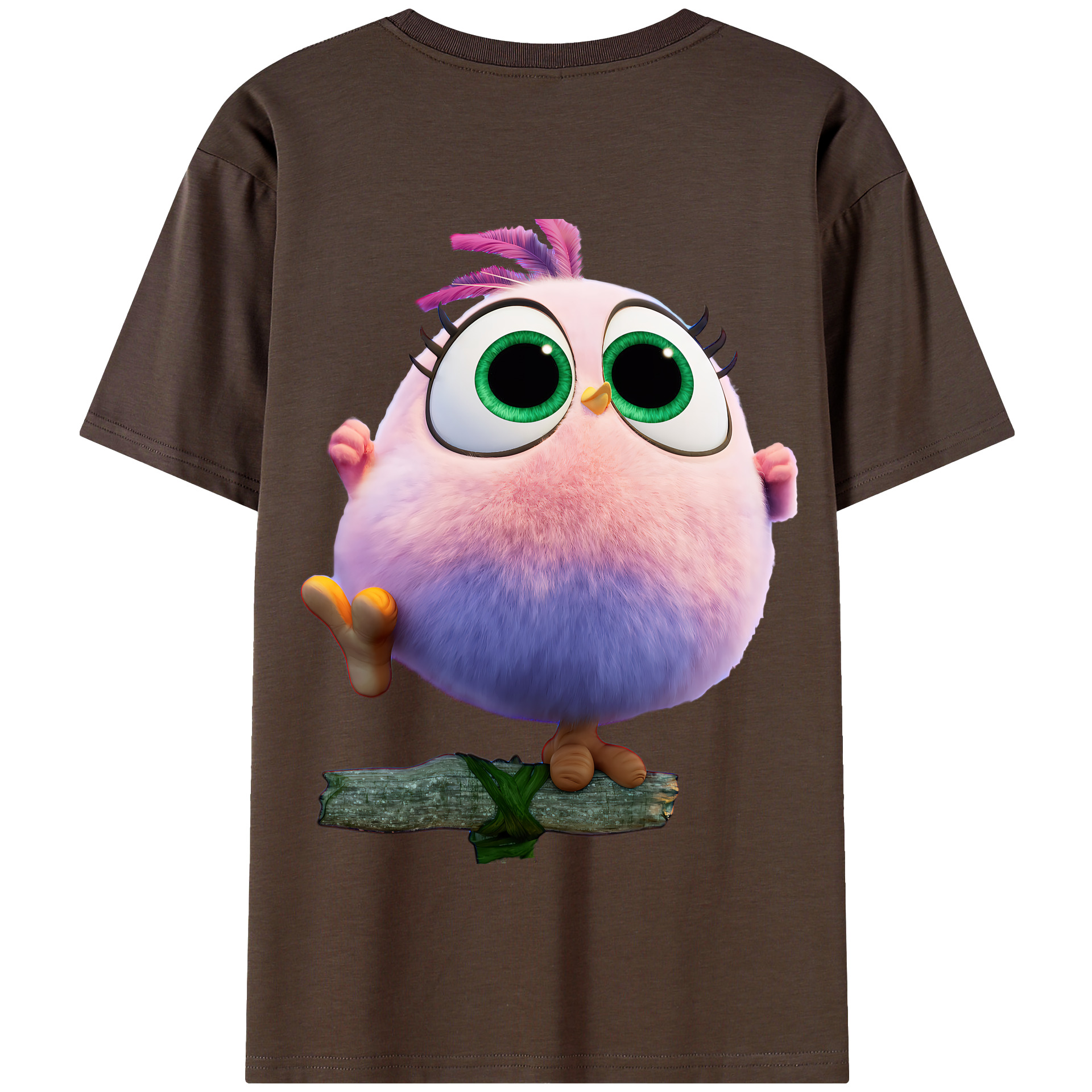 （画像用） Angry Birds アングリーバード 綿100％半袖Tシャツ（背面プリント）