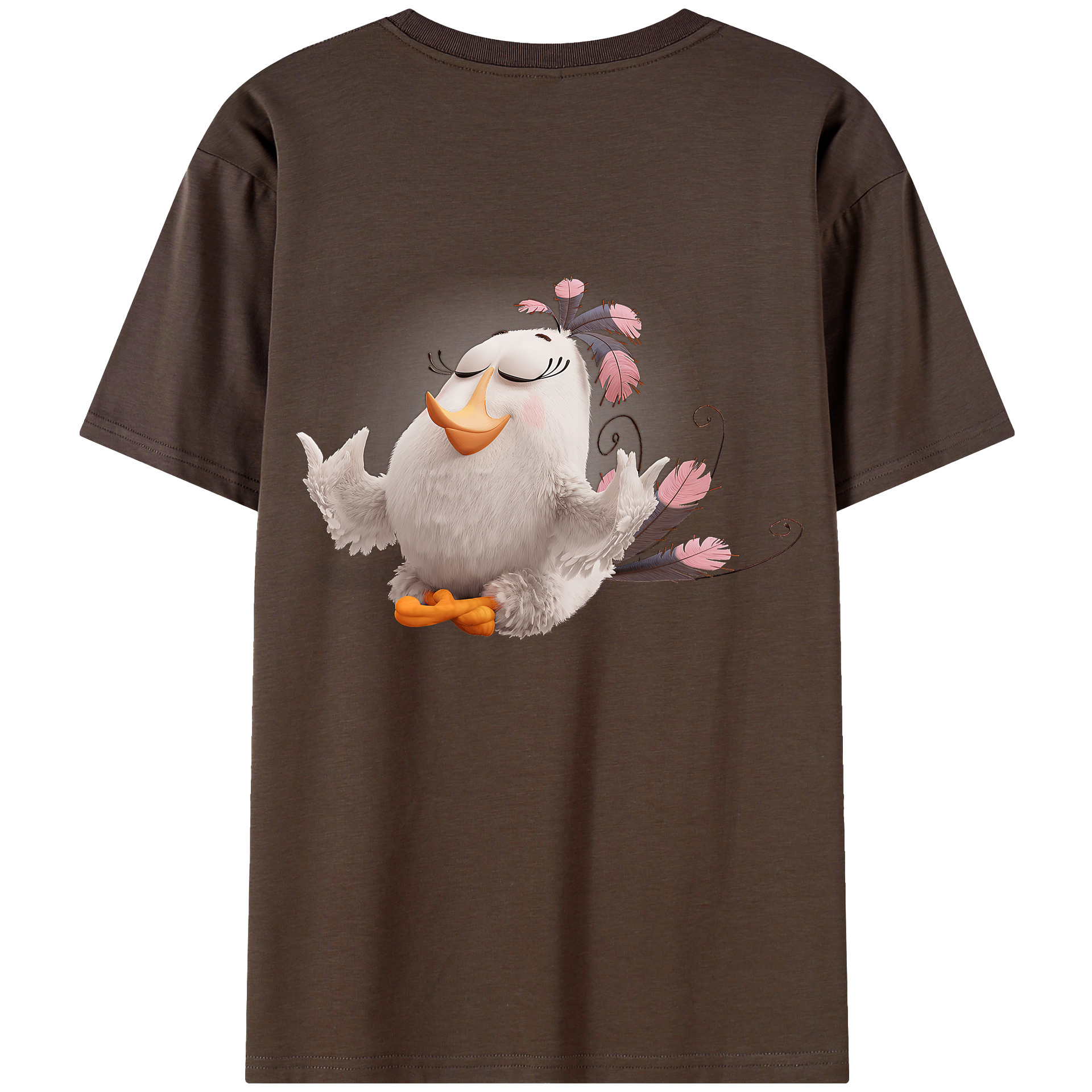 （画像用） Angry Birds アングリーバード 綿100％半袖Tシャツ（背面プリント）