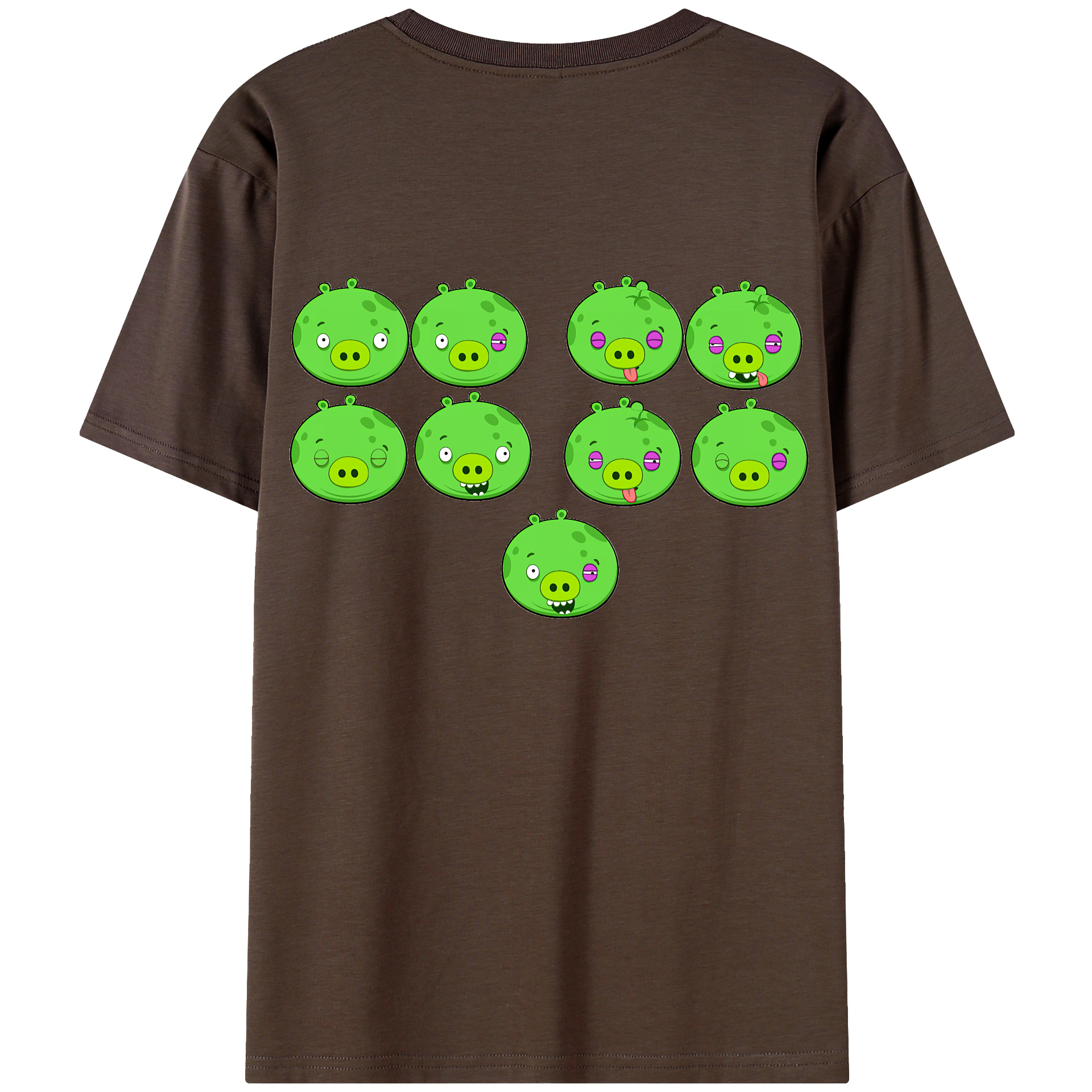 （画像用） Angry Birds アングリーバード 綿100％半袖Tシャツ（背面プリント）