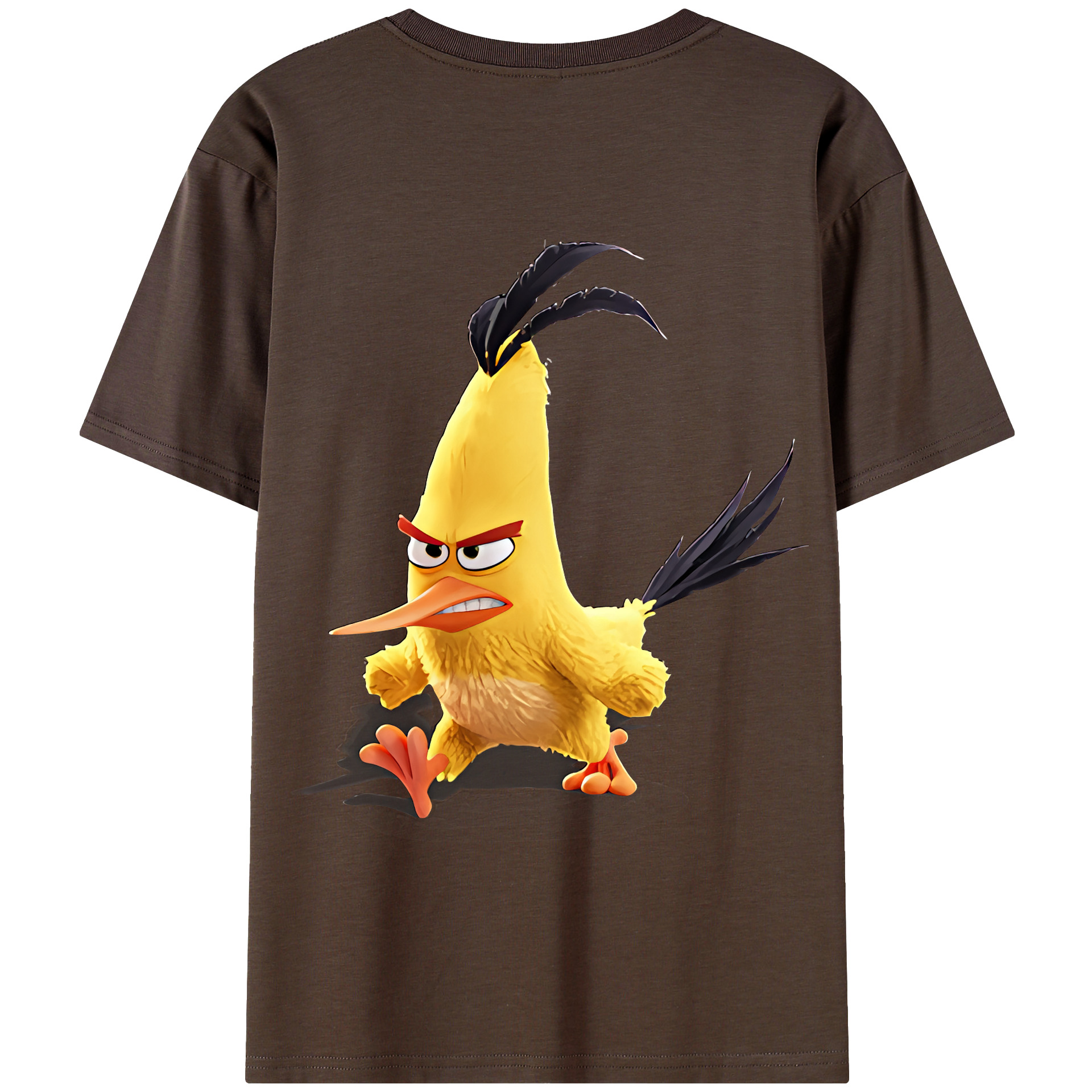 （画像用） Angry Birds アングリーバード 綿100％半袖Tシャツ（背面プリント）