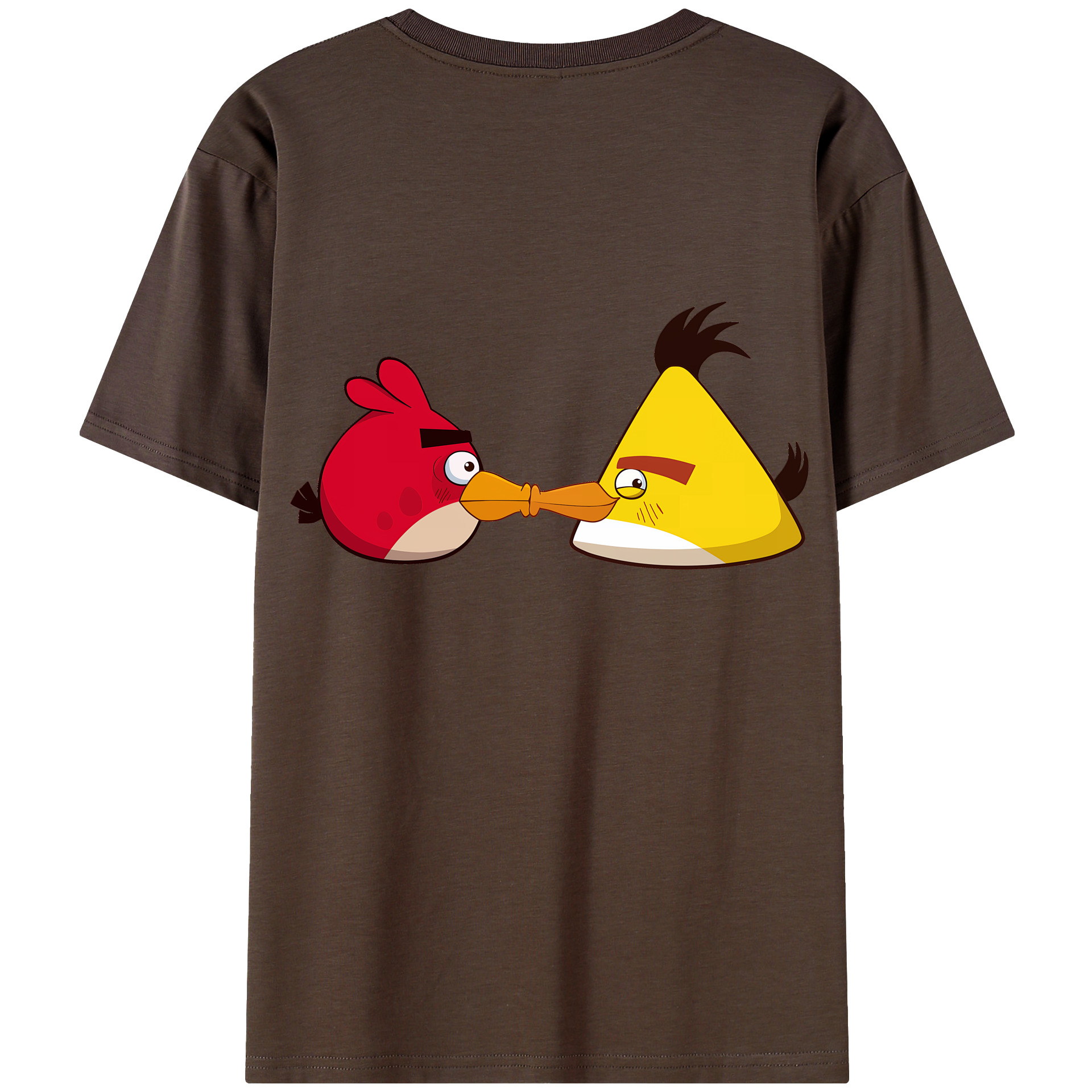 （画像用） Angry Birds アングリーバード 綿100％半袖Tシャツ（背面プリント）