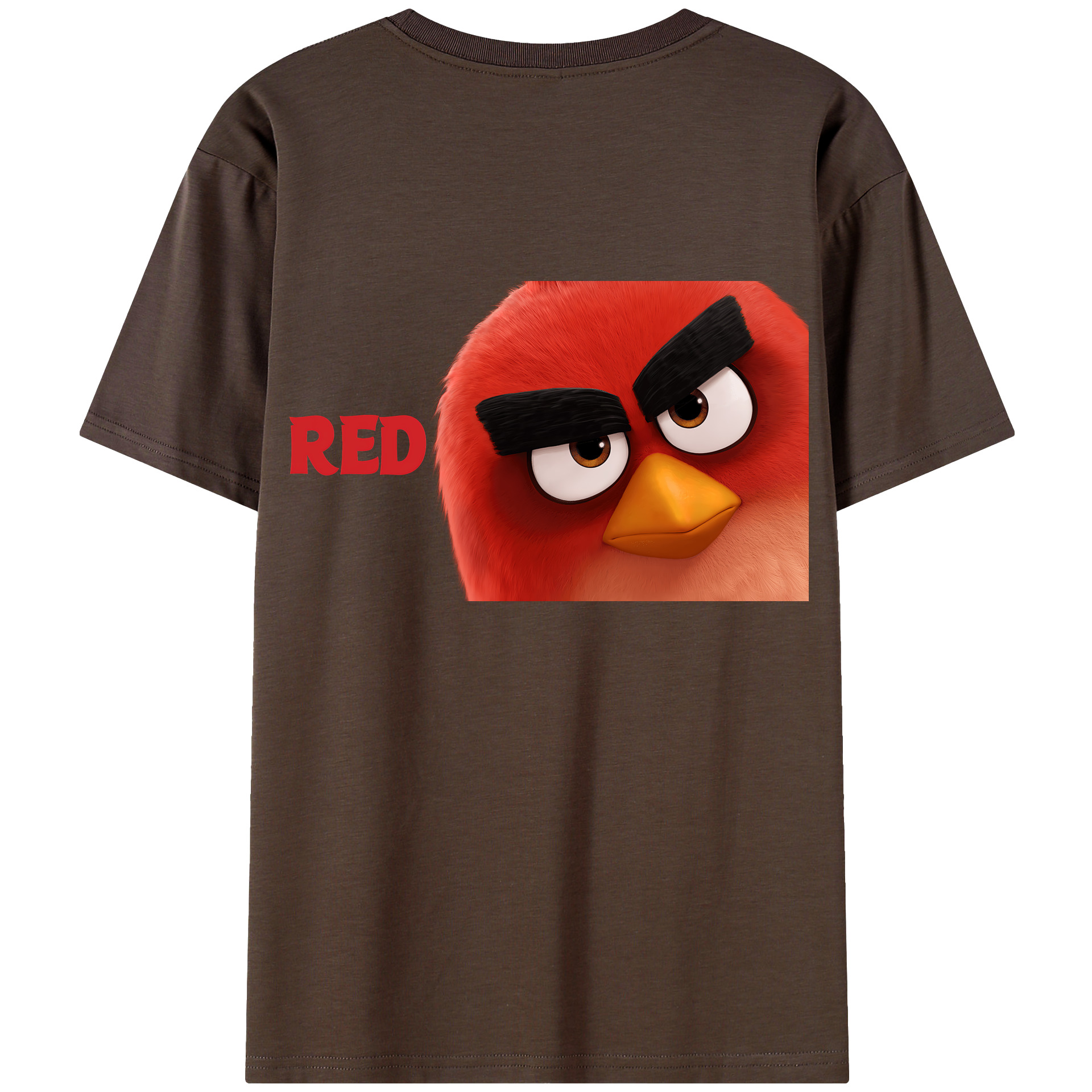 （画像用） Angry Birds アングリーバード 綿100％半袖Tシャツ（背面プリント）