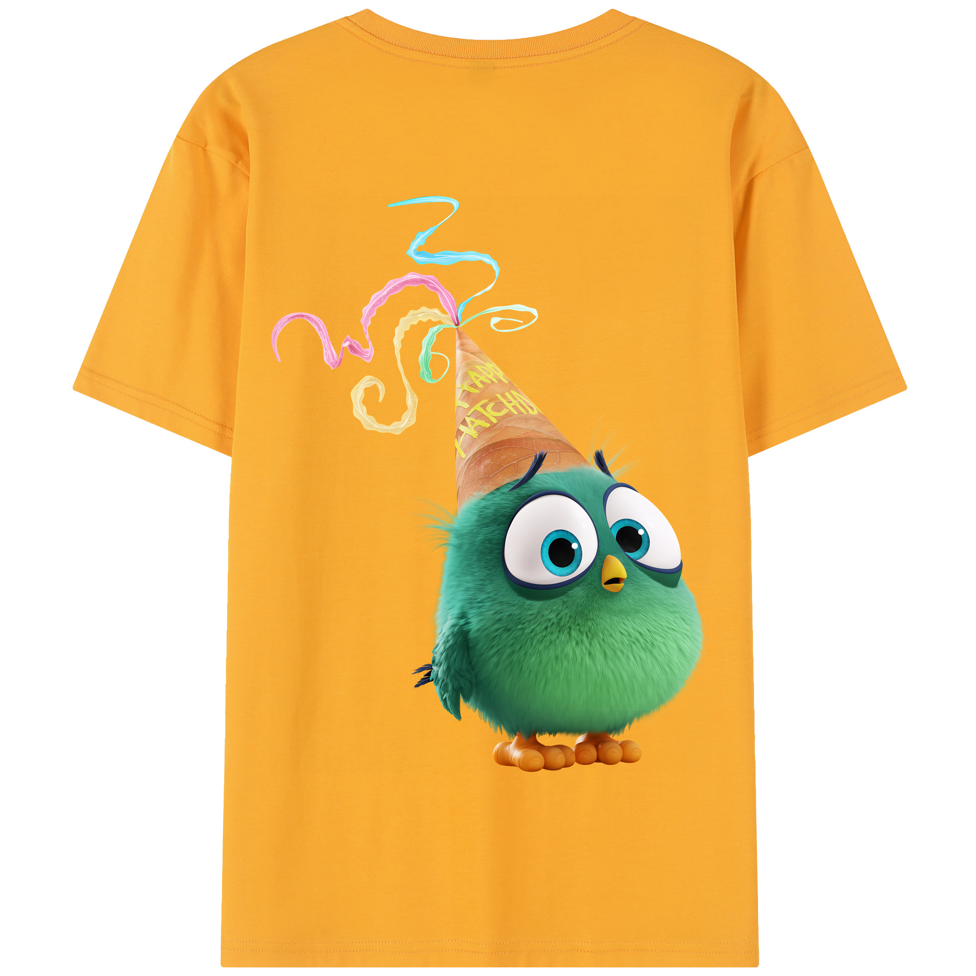 （画像用） Angry Birds アングリーバード 綿100％半袖Tシャツ（背面プリント）