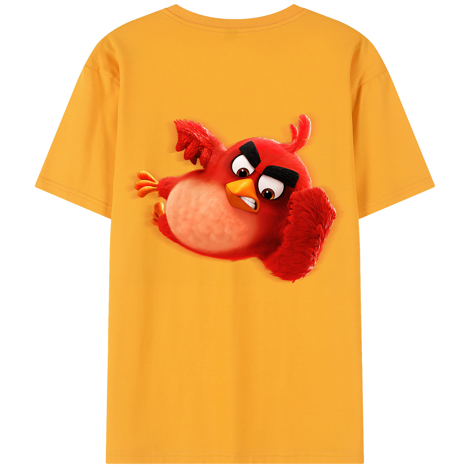（画像用） Angry Birds アングリーバード 綿100％半袖Tシャツ（背面プリント）