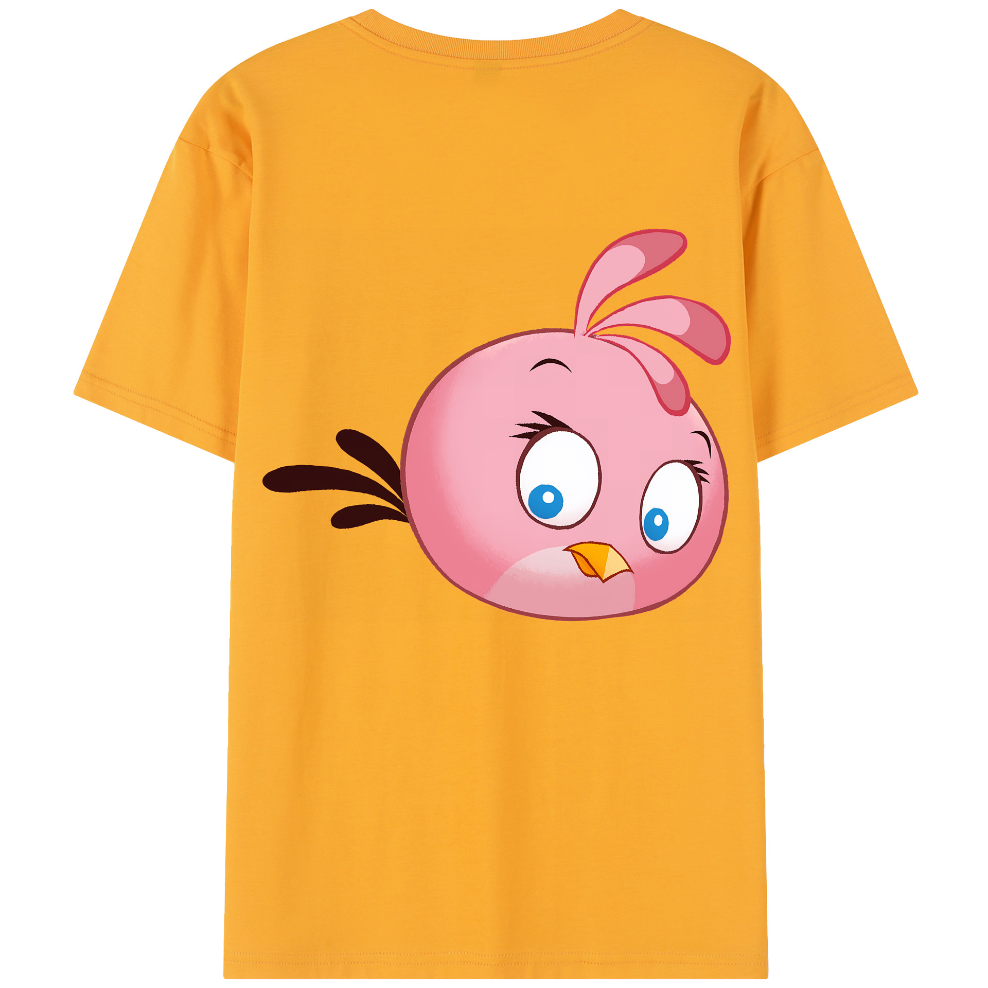 （画像用） Angry Birds アングリーバード 綿100％半袖Tシャツ（背面プリント）