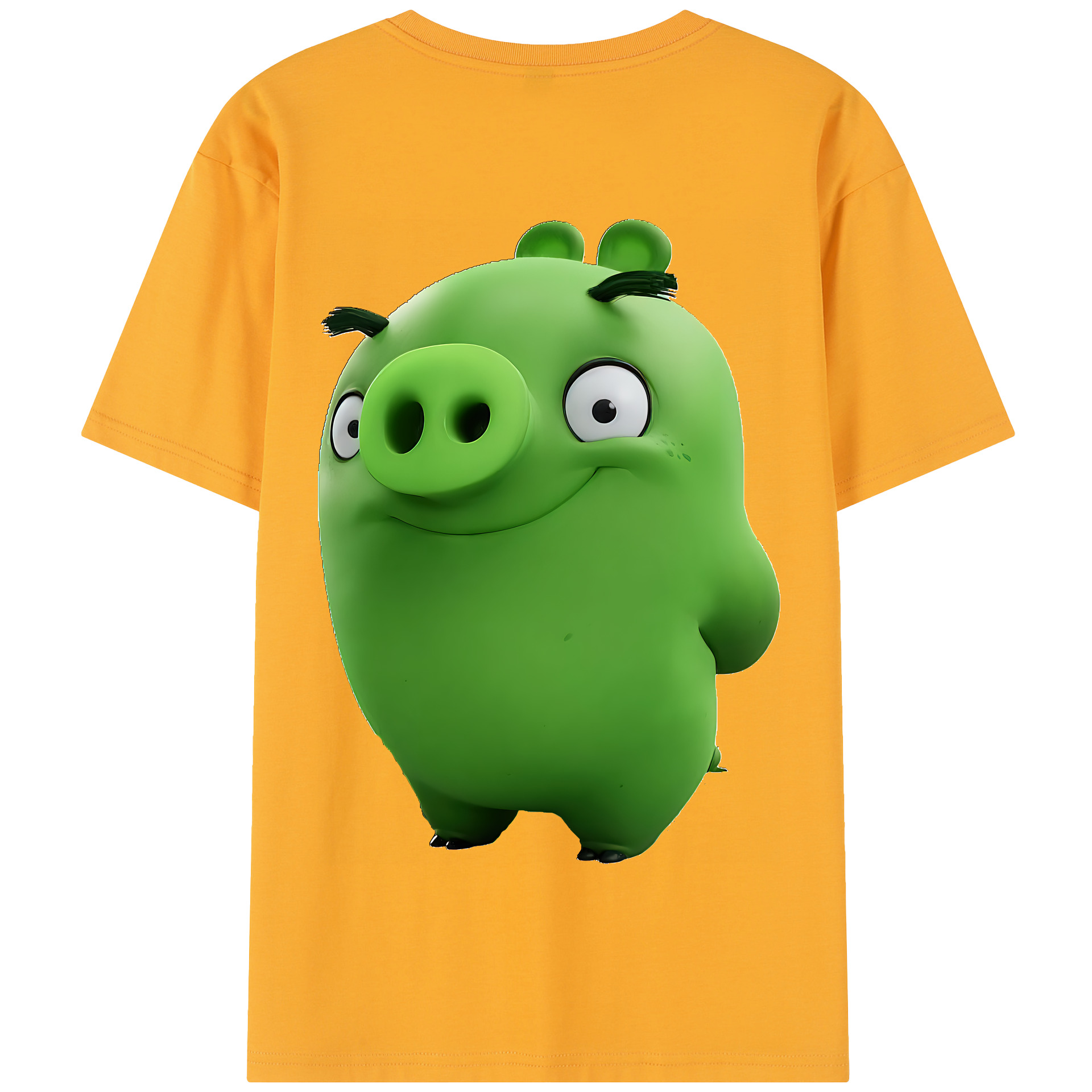 （画像用） Angry Birds アングリーバード 綿100％半袖Tシャツ（背面プリント）