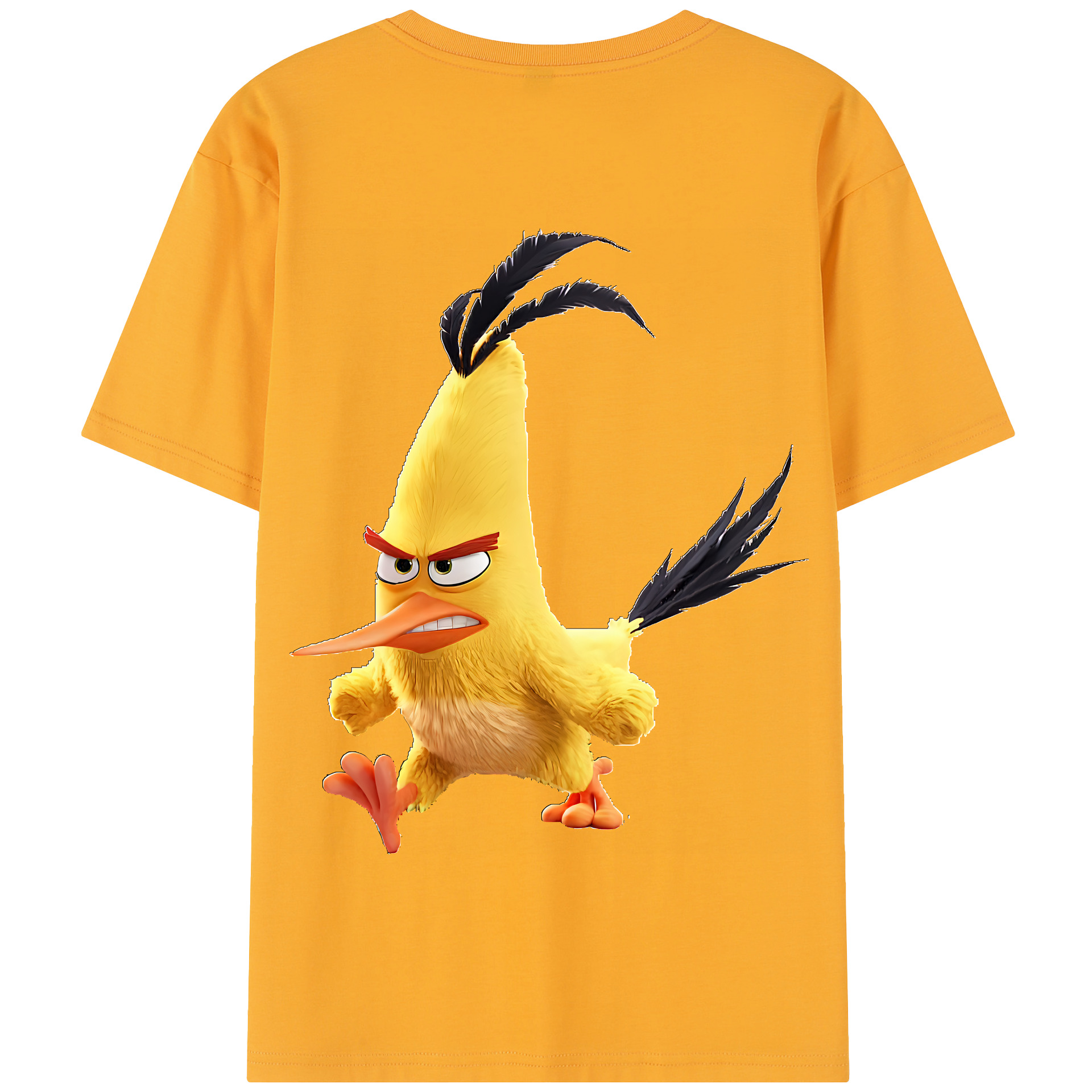 （画像用） Angry Birds アングリーバード 綿100％半袖Tシャツ（背面プリント）