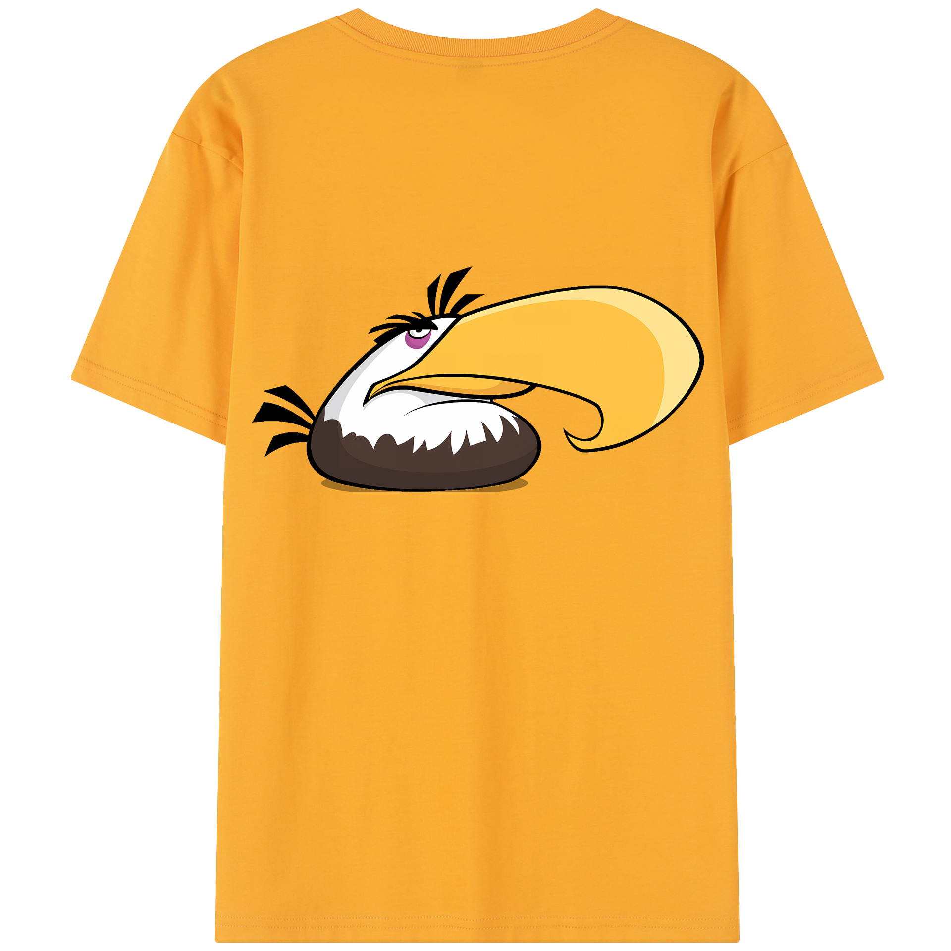 （画像用） Angry Birds アングリーバード 綿100％半袖Tシャツ（背面プリント）