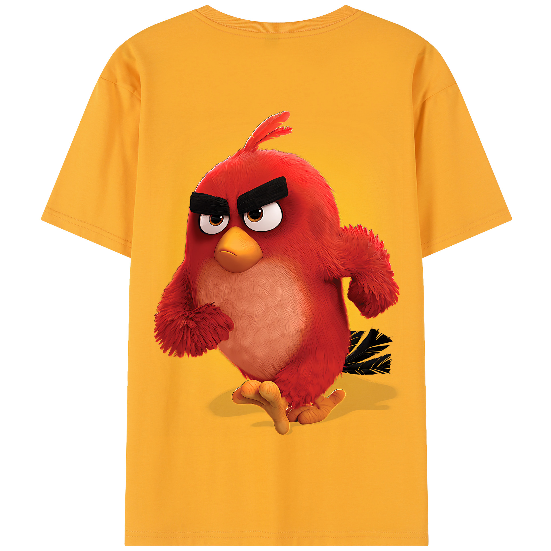 （画像用） Angry Birds アングリーバード 綿100％半袖Tシャツ（背面プリント）