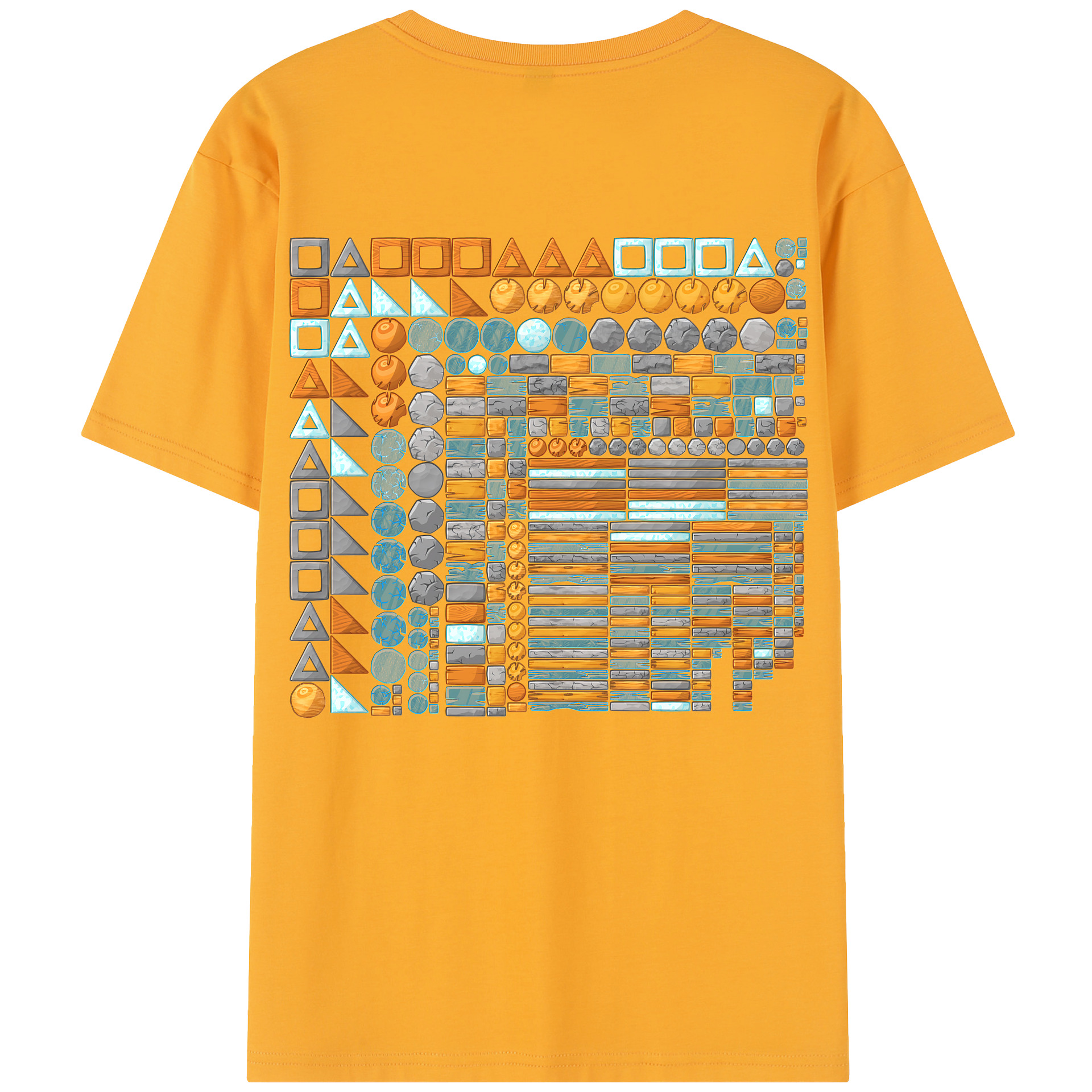 （画像用） Angry Birds アングリーバード 綿100％半袖Tシャツ（背面プリント）