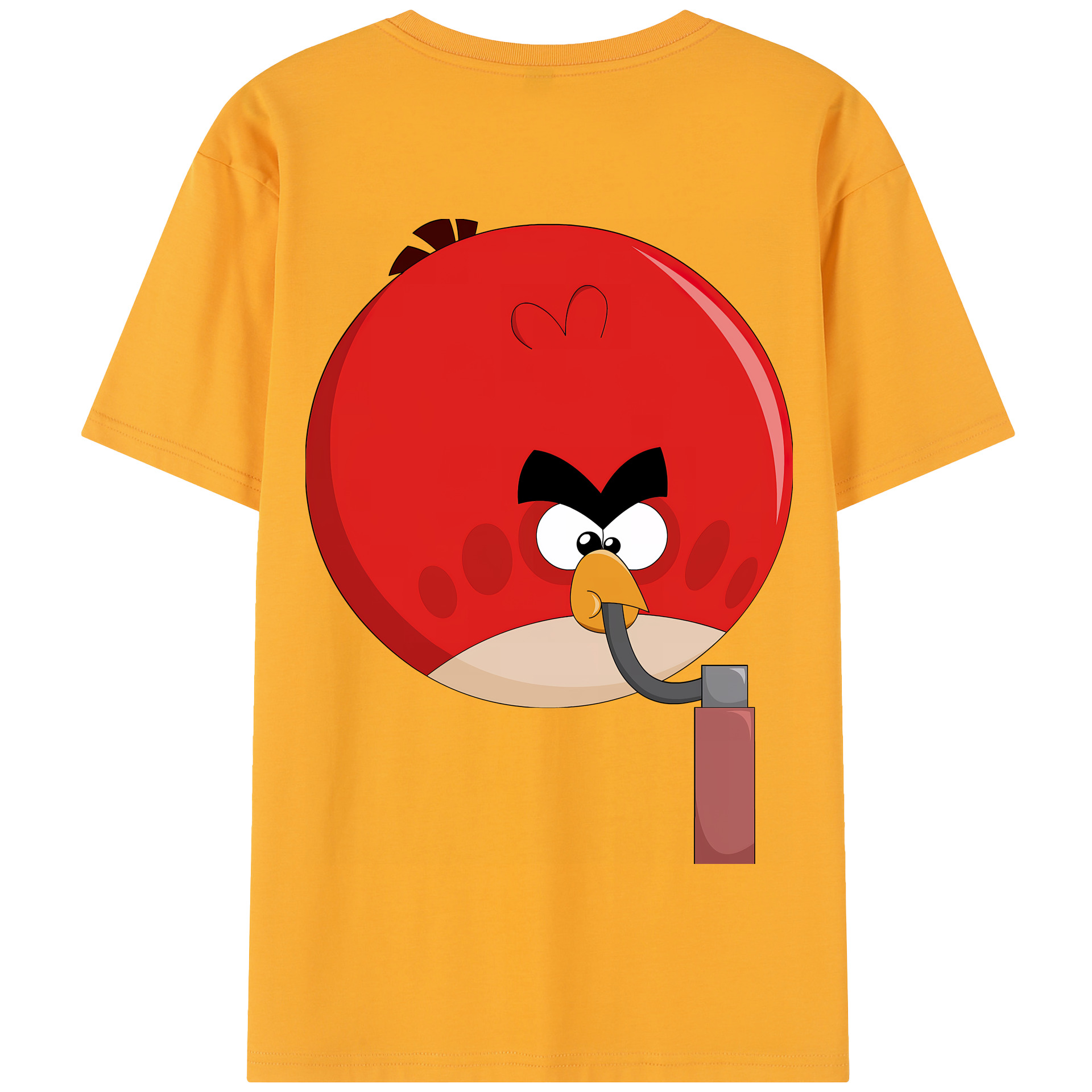 （画像用） Angry Birds アングリーバード 綿100％半袖Tシャツ（背面プリント）