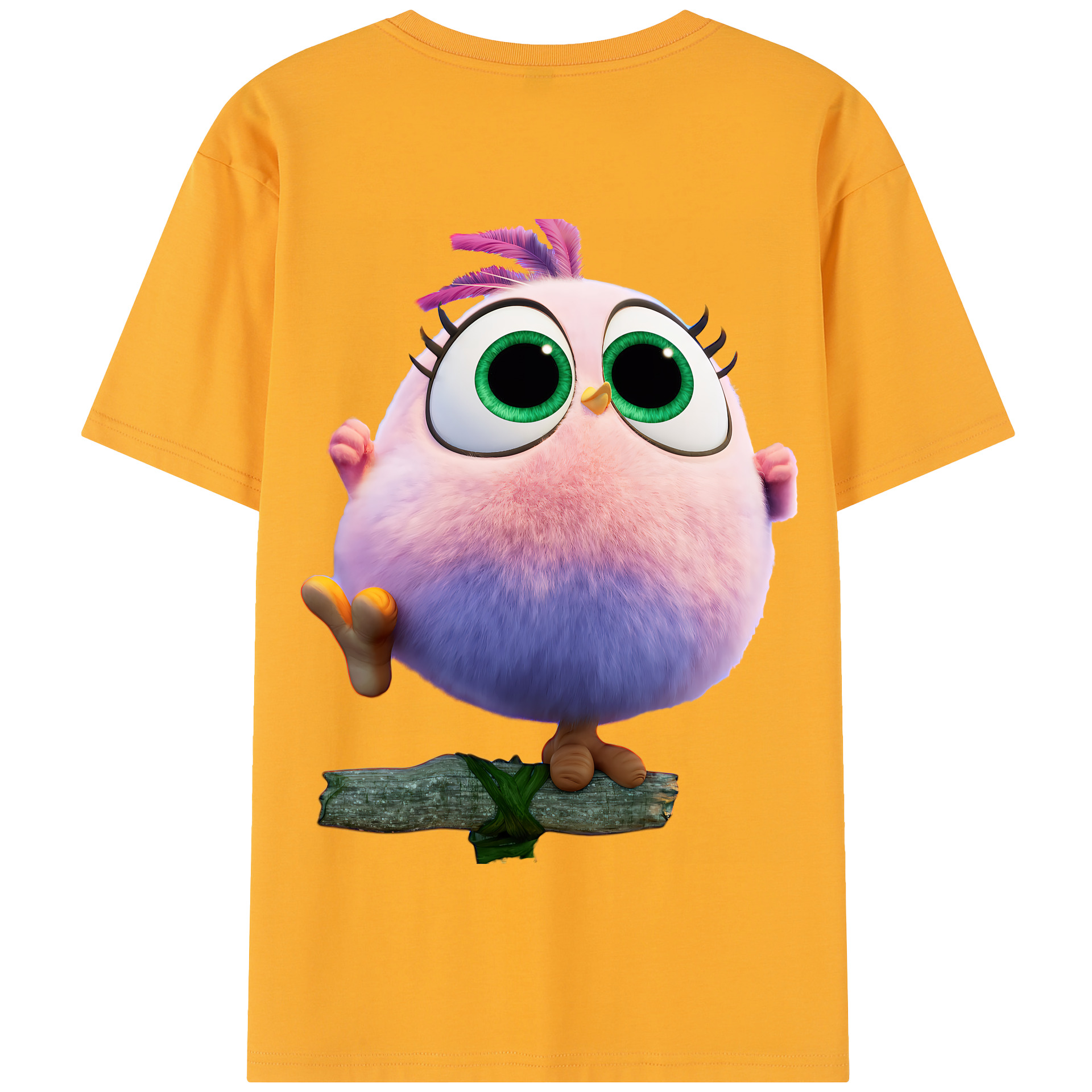 （画像用） Angry Birds アングリーバード 綿100％半袖Tシャツ（背面プリント）