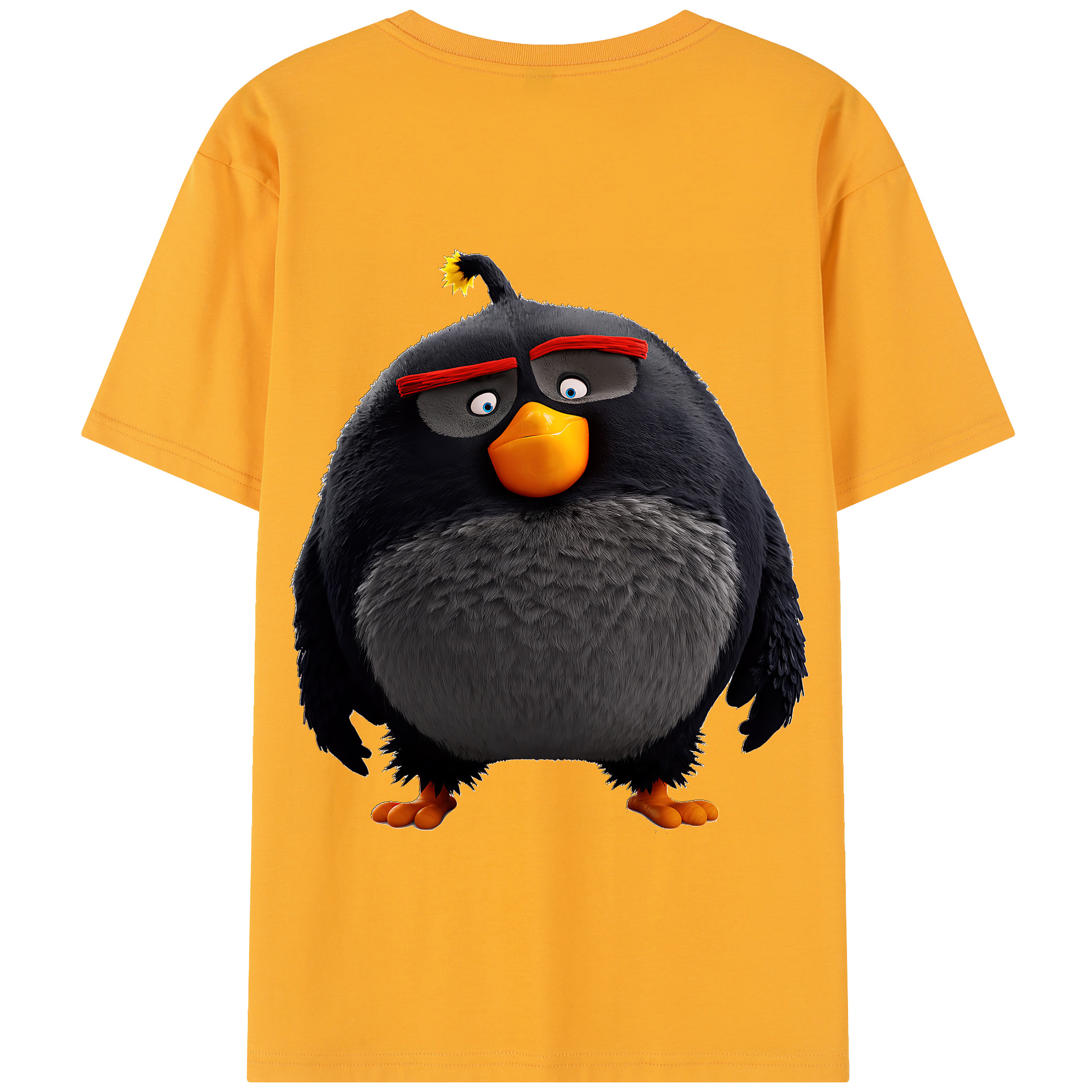 （画像用） Angry Birds アングリーバード 綿100％半袖Tシャツ（背面プリント）