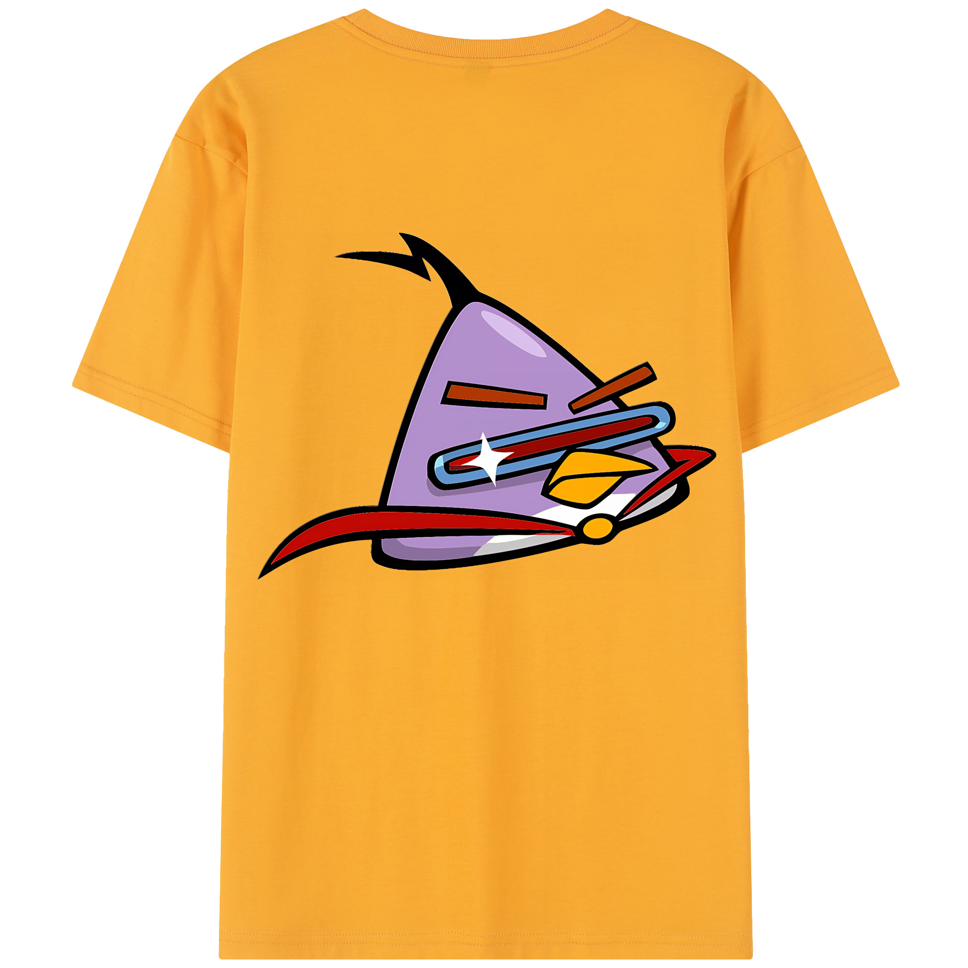 （画像用） Angry Birds アングリーバード 綿100％半袖Tシャツ（背面プリント）