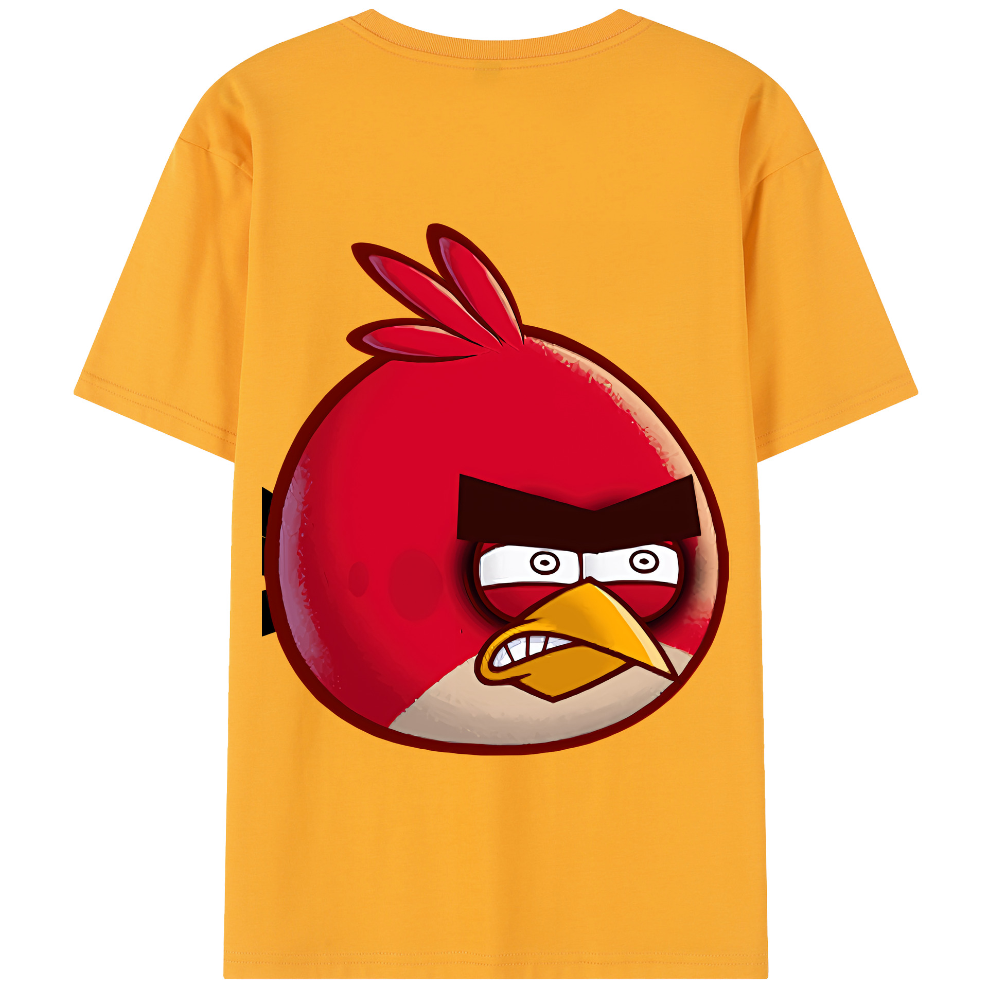（画像用） Angry Birds アングリーバード 綿100％半袖Tシャツ（背面プリント）
