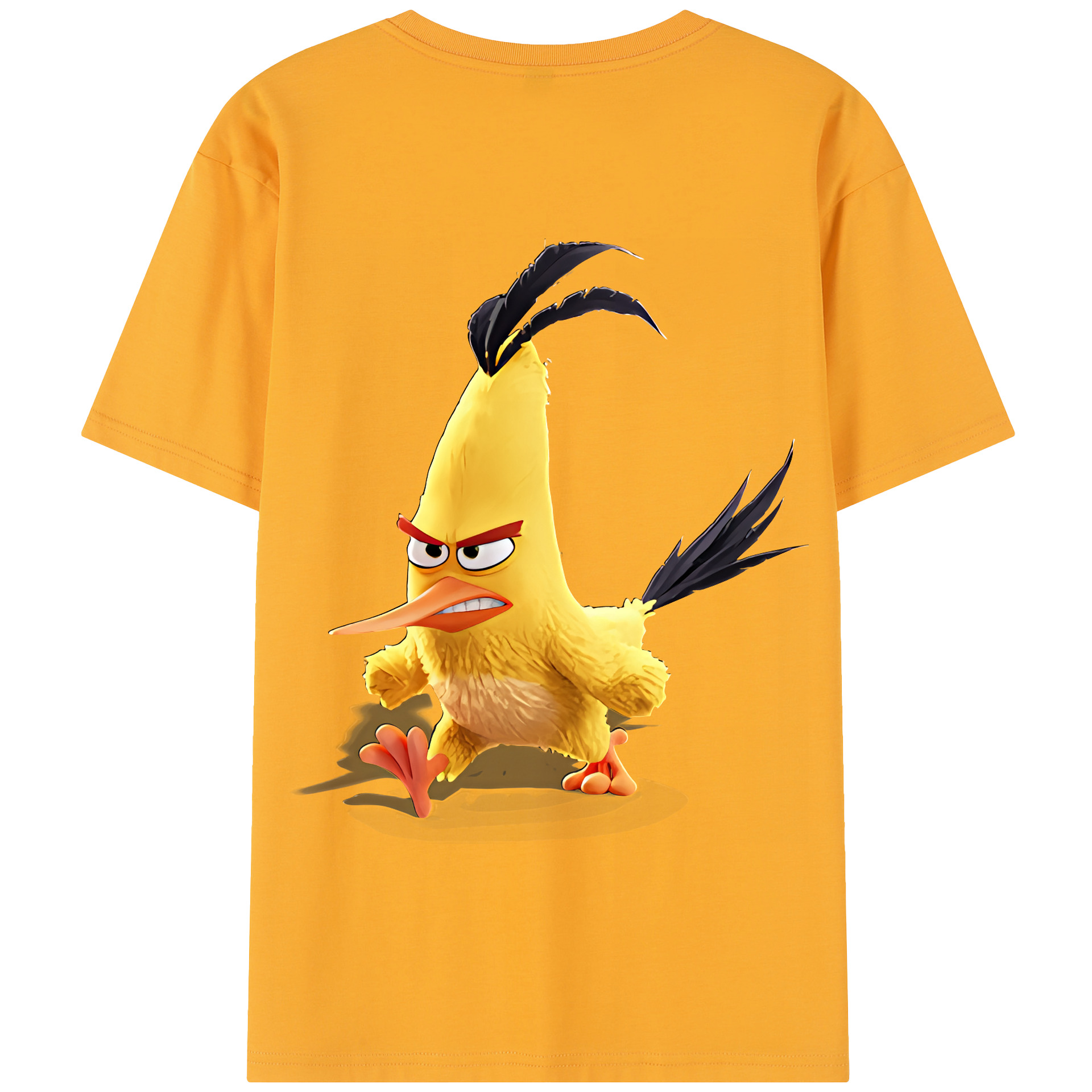 （画像用） Angry Birds アングリーバード 綿100％半袖Tシャツ（背面プリント）
