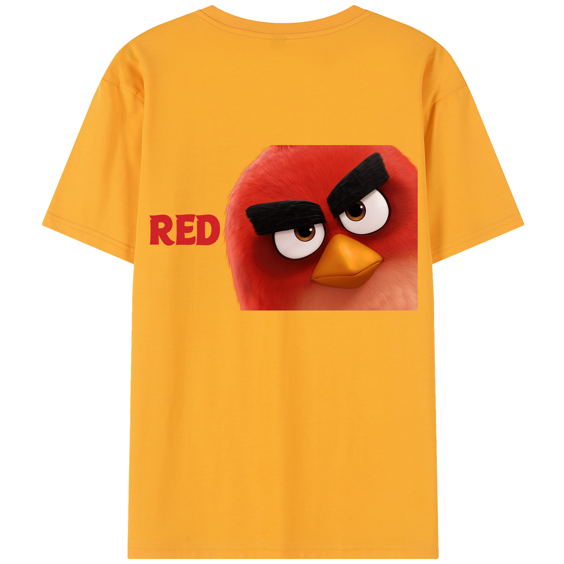 （画像用） Angry Birds アングリーバード 綿100％半袖Tシャツ（背面プリント）