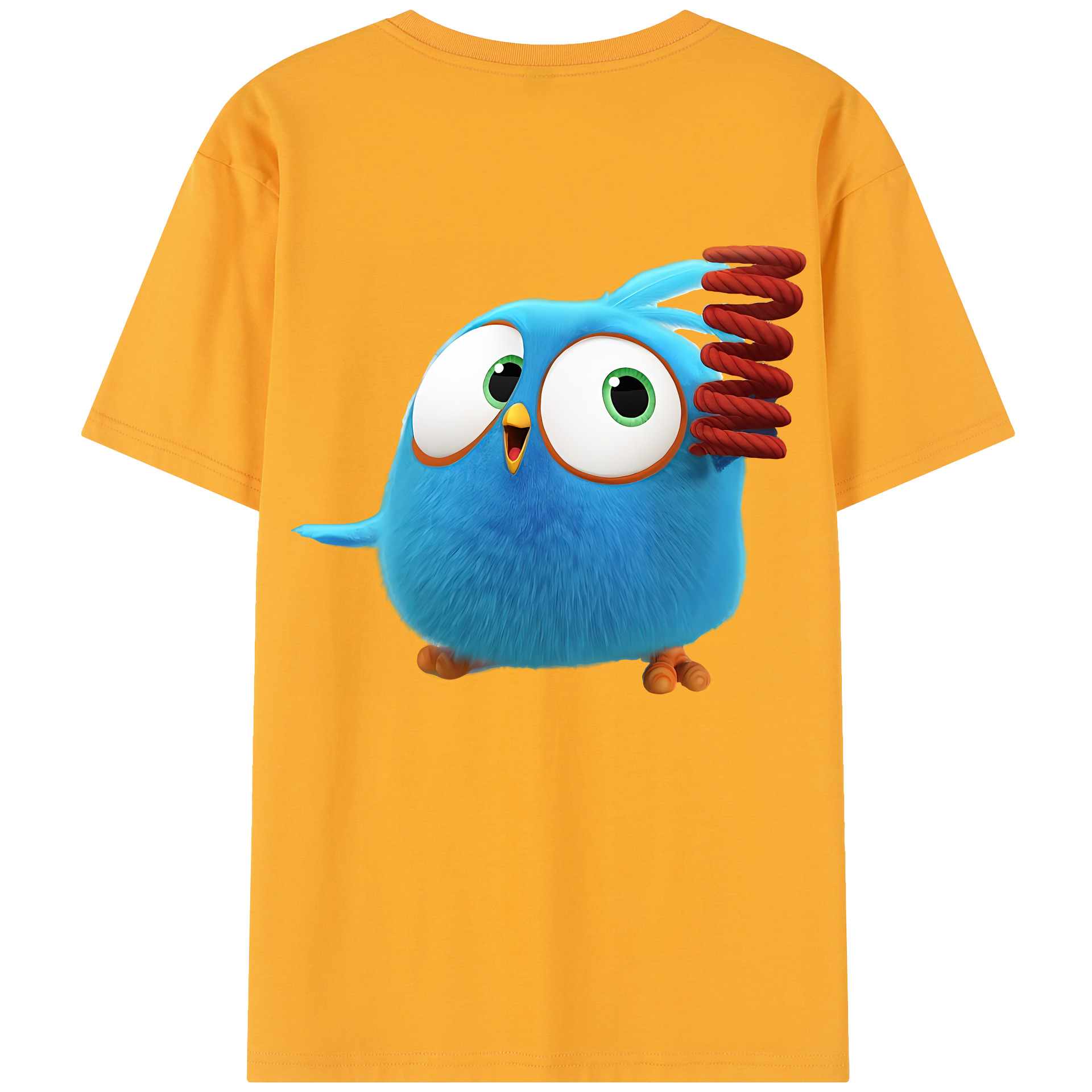 （画像用） Angry Birds アングリーバード 綿100％半袖Tシャツ（背面プリント）