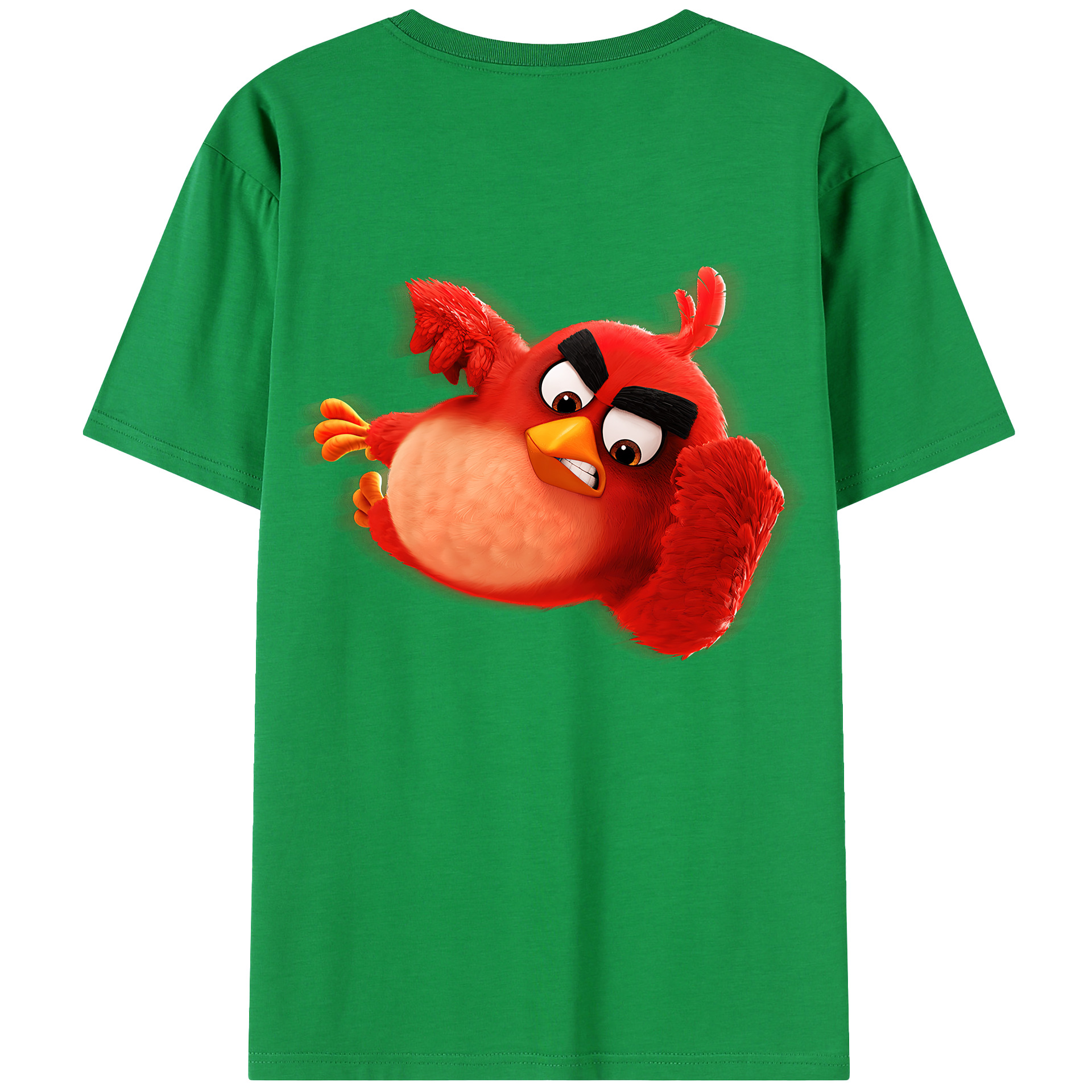 （画像用） Angry Birds アングリーバード 綿100％半袖Tシャツ（背面プリント）