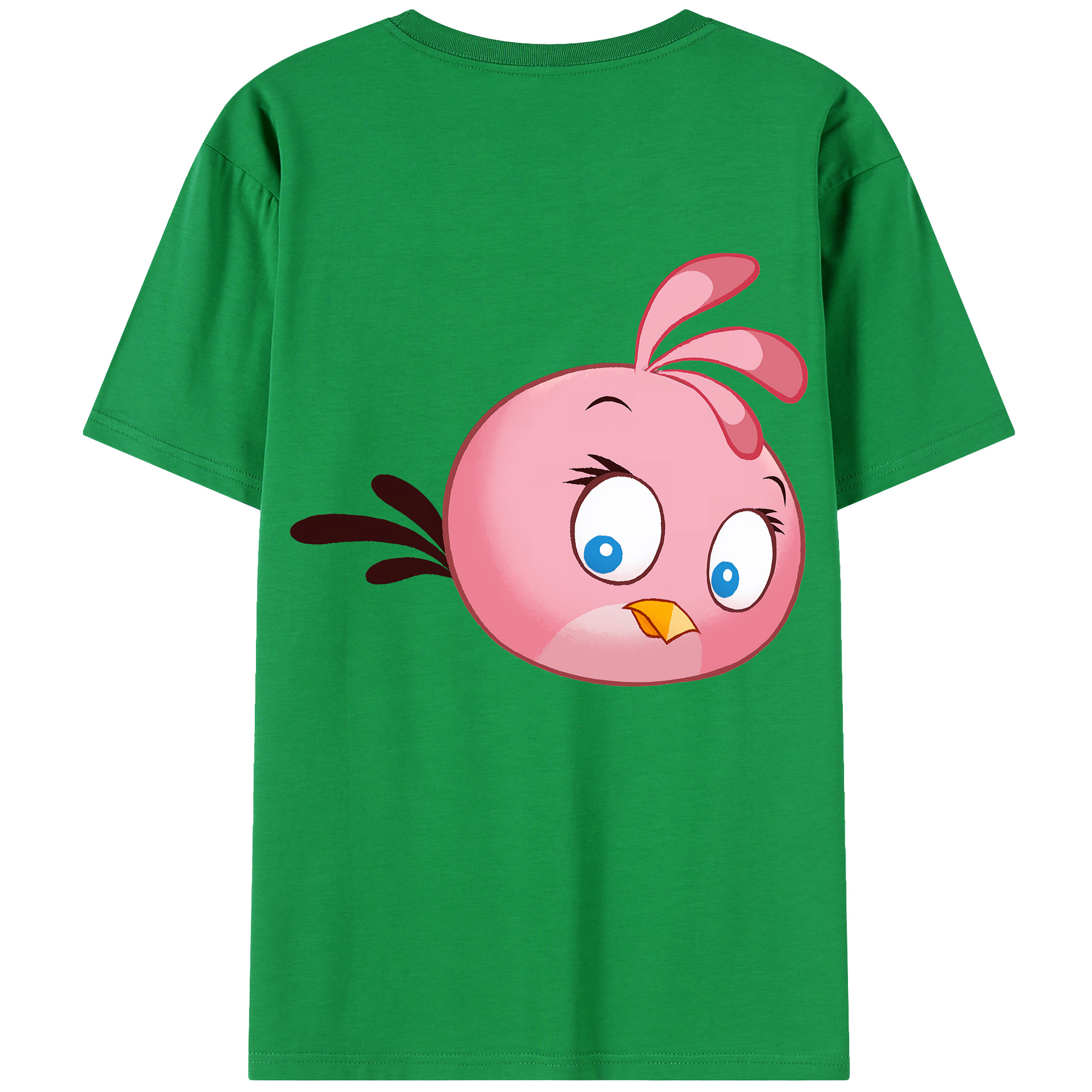 （画像用） Angry Birds アングリーバード 綿100％半袖Tシャツ（背面プリント）