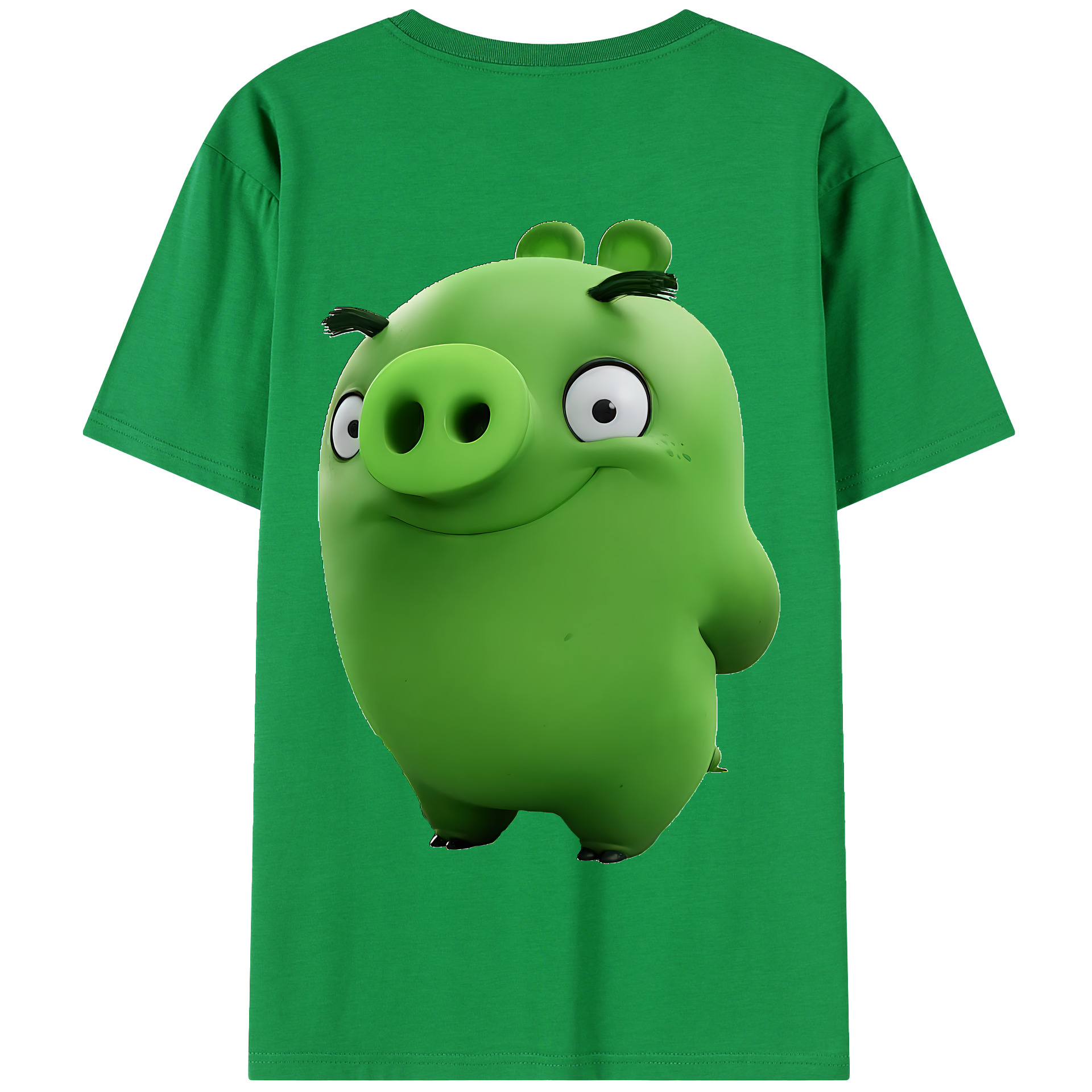 （画像用） Angry Birds アングリーバード 綿100％半袖Tシャツ（背面プリント）