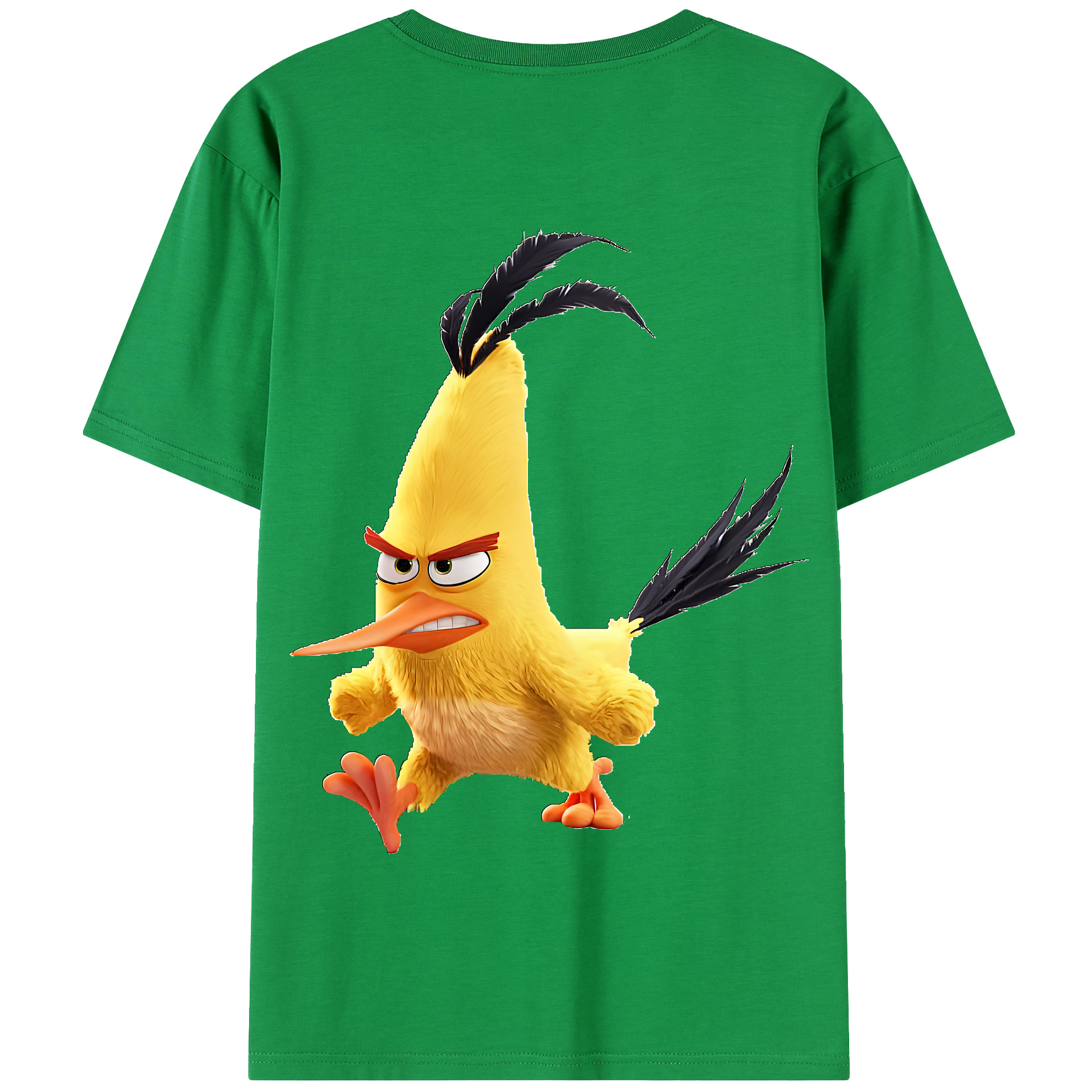 （画像用） Angry Birds アングリーバード 綿100％半袖Tシャツ（背面プリント）