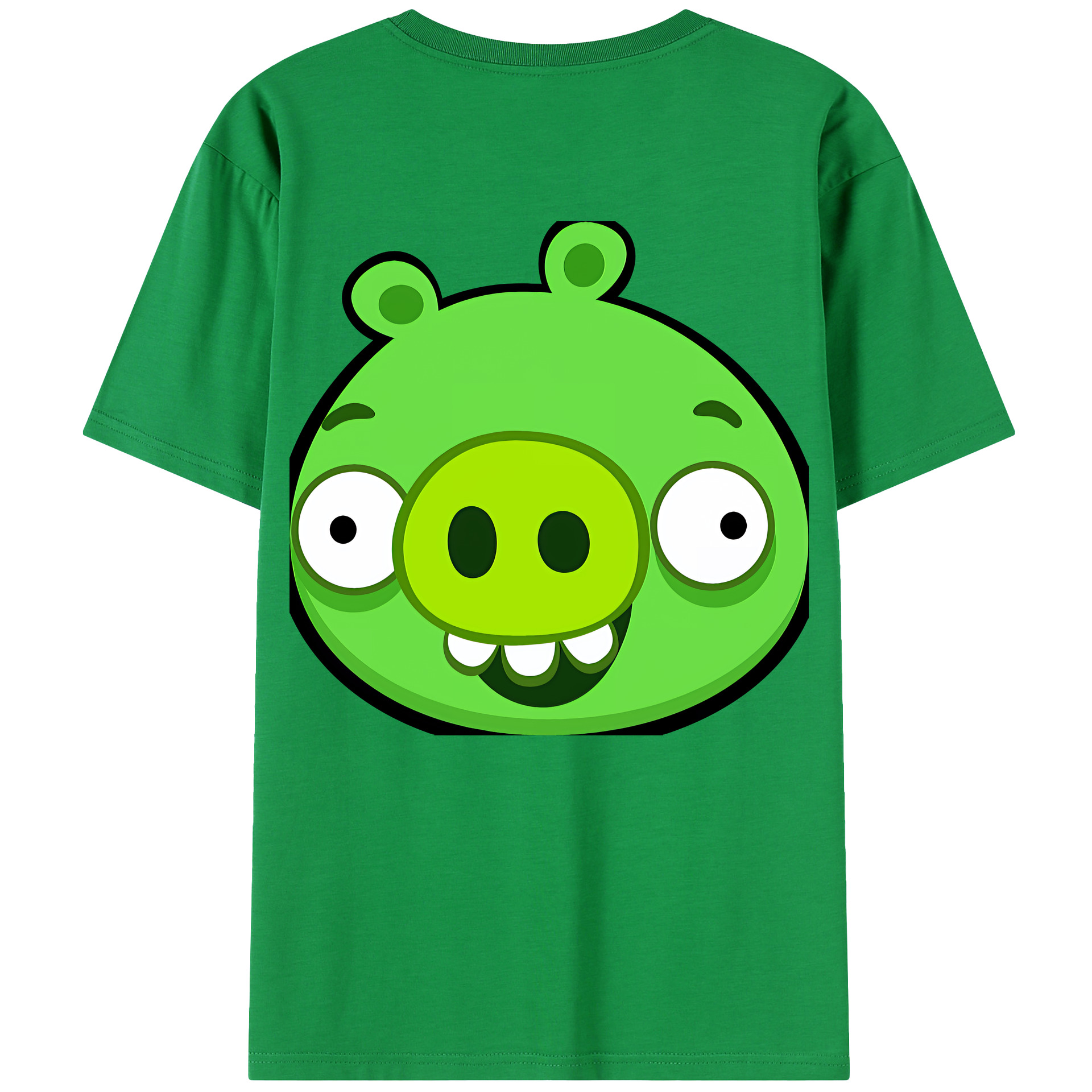 （画像用） Angry Birds アングリーバード 綿100％半袖Tシャツ（背面プリント）