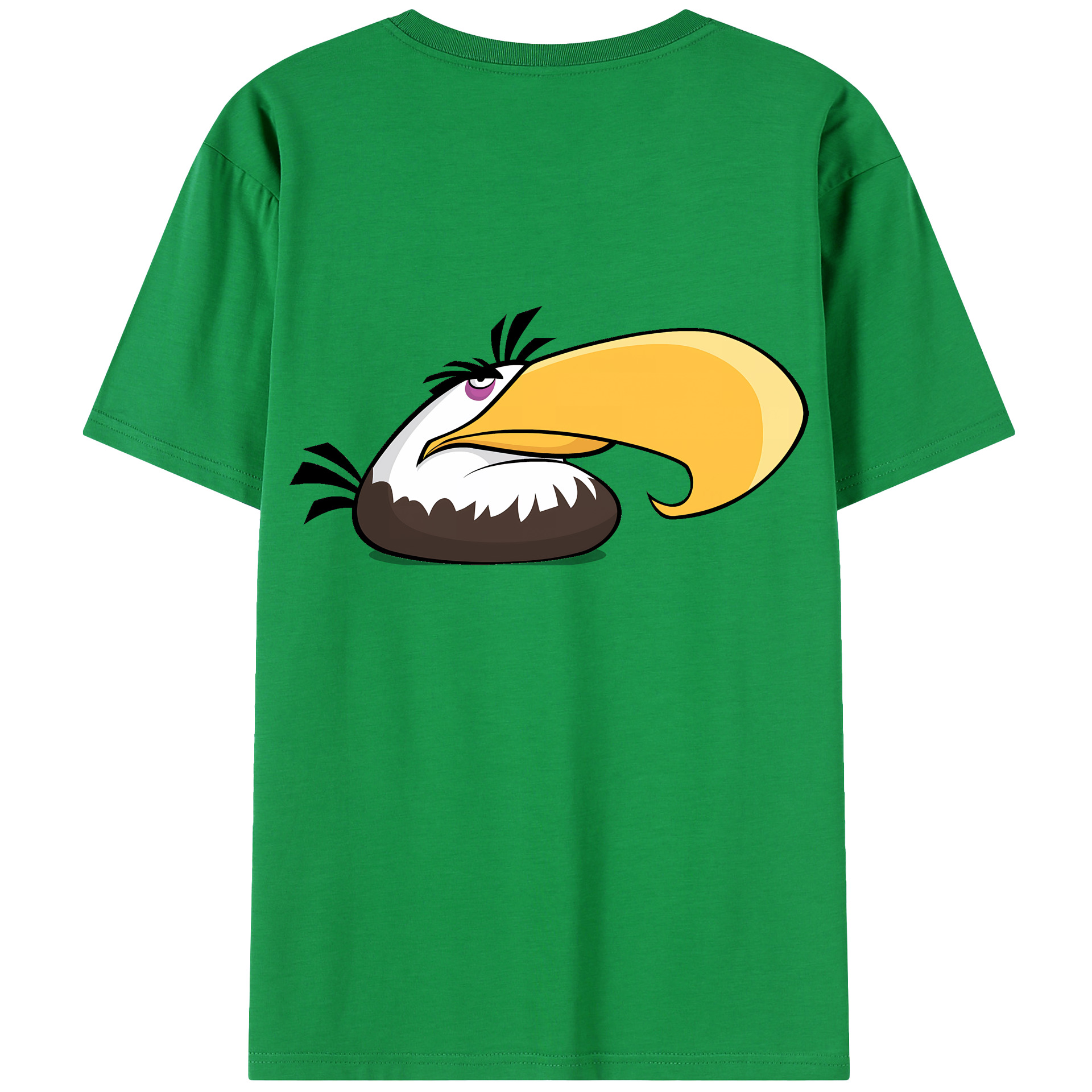 （画像用） Angry Birds アングリーバード 綿100％半袖Tシャツ（背面プリント）
