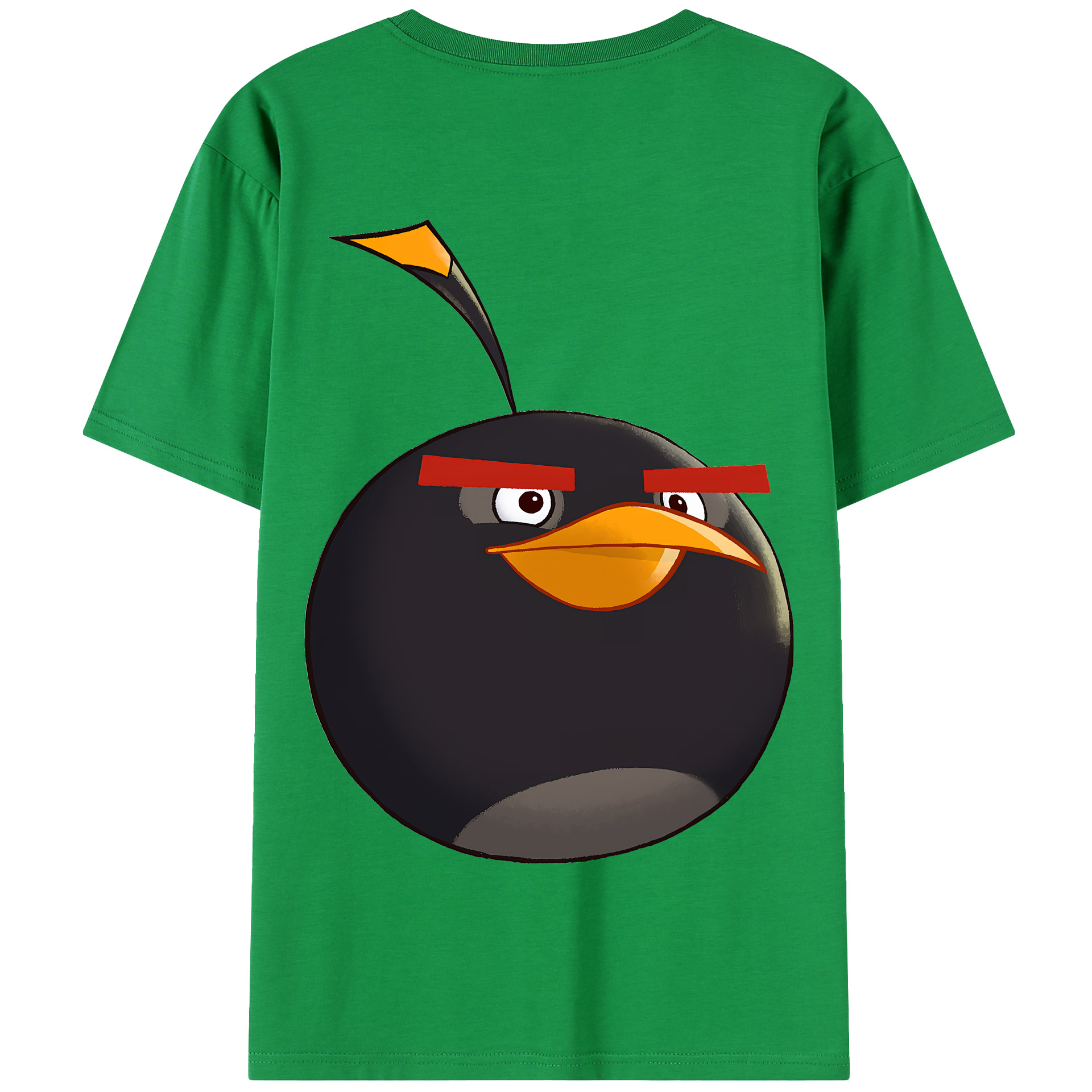 （画像用） Angry Birds アングリーバード 綿100％半袖Tシャツ（背面プリント）