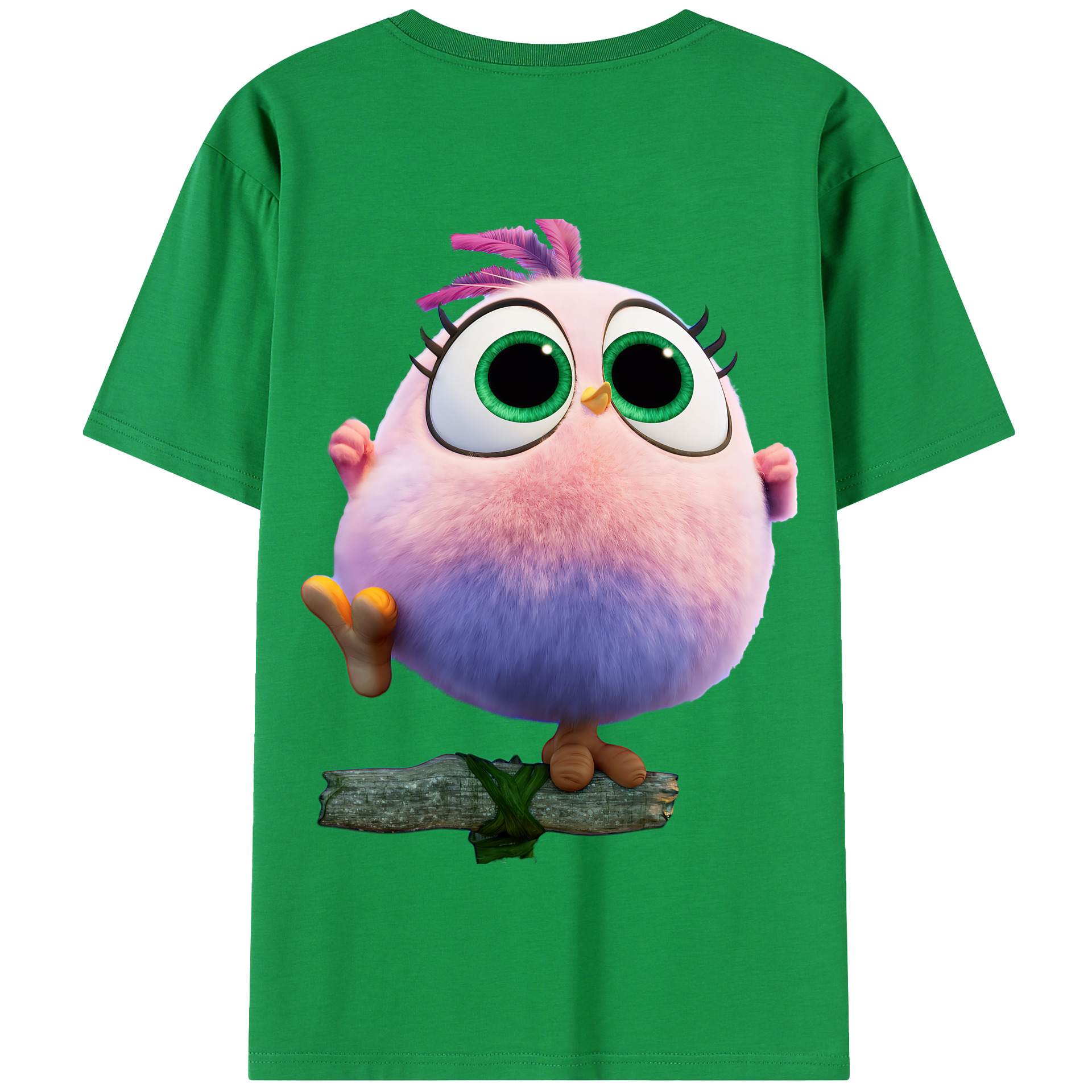 （画像用） Angry Birds アングリーバード 綿100％半袖Tシャツ（背面プリント）