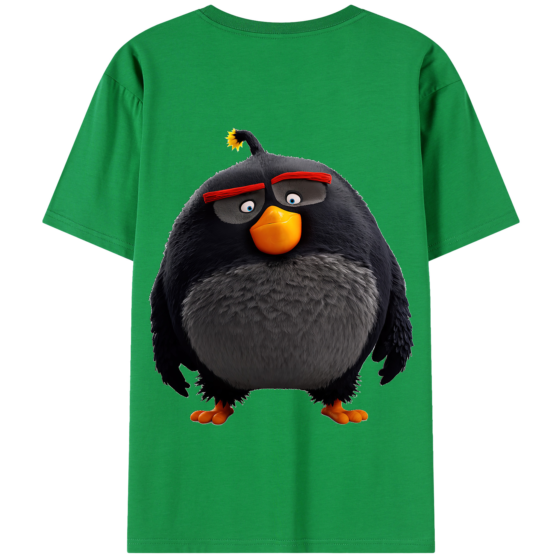 （画像用） Angry Birds アングリーバード 綿100％半袖Tシャツ（背面プリント）