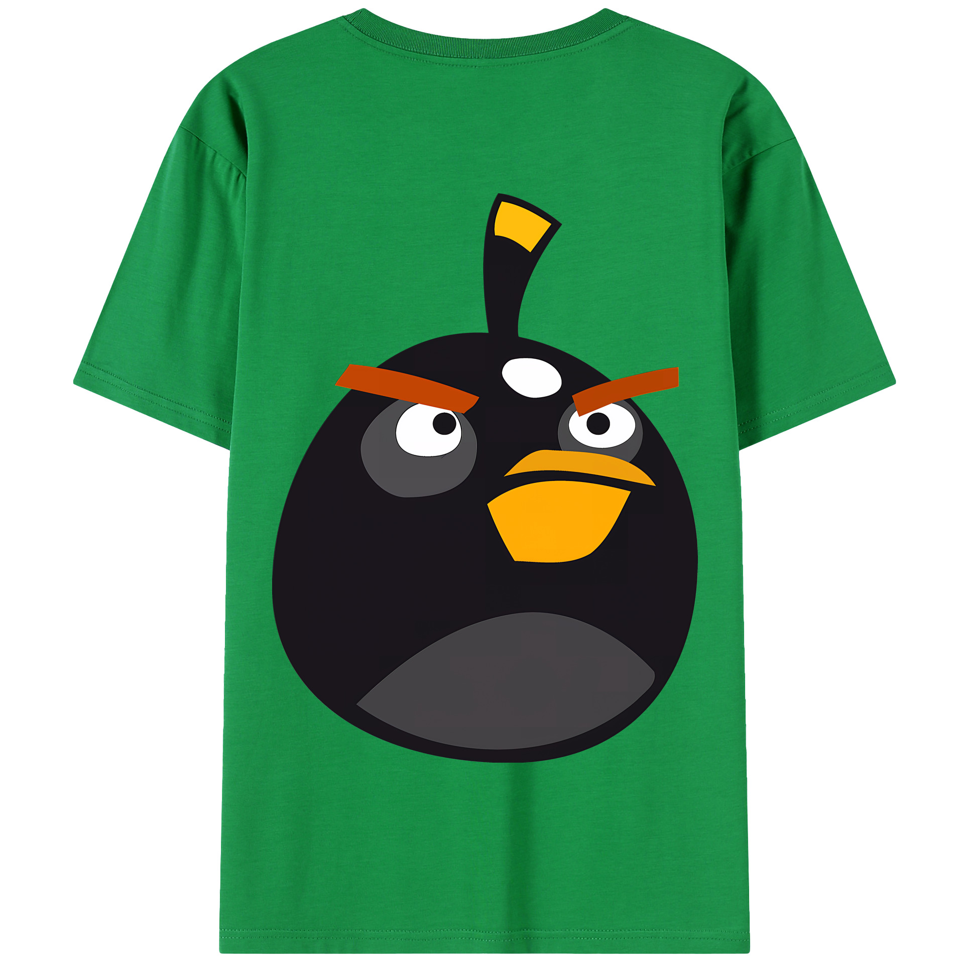（画像用） Angry Birds アングリーバード 綿100％半袖Tシャツ（背面プリント）