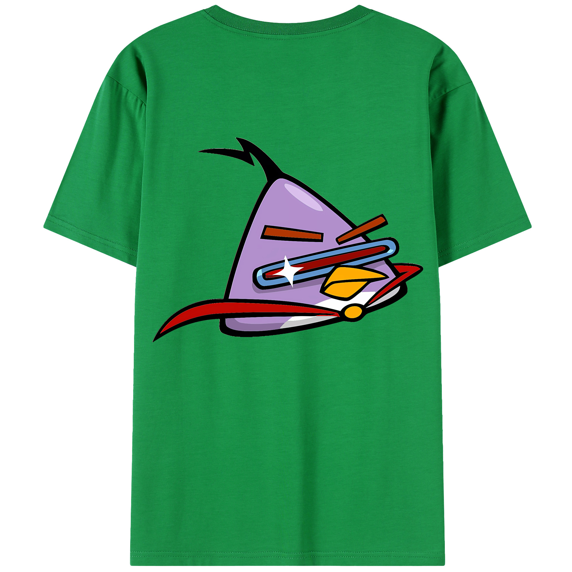 （画像用） Angry Birds アングリーバード 綿100％半袖Tシャツ（背面プリント）