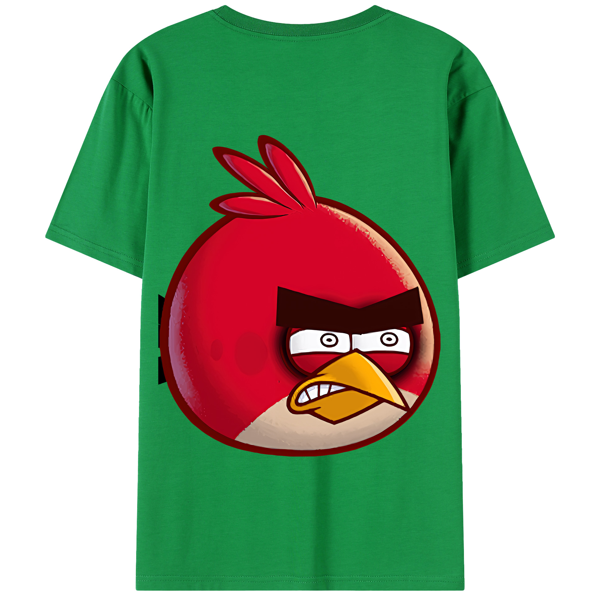 （画像用） Angry Birds アングリーバード 綿100％半袖Tシャツ（背面プリント）