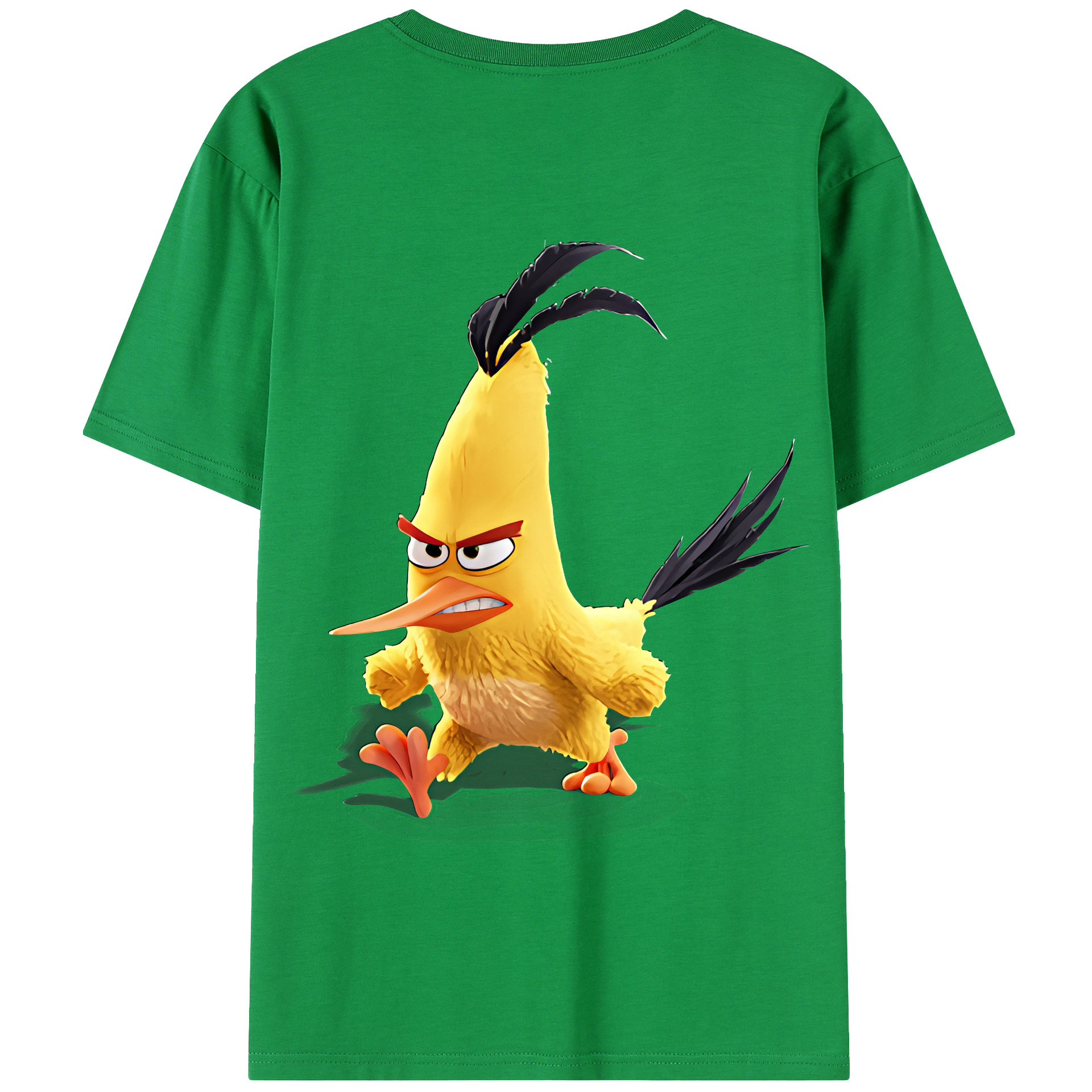 （画像用） Angry Birds アングリーバード 綿100％半袖Tシャツ（背面プリント）