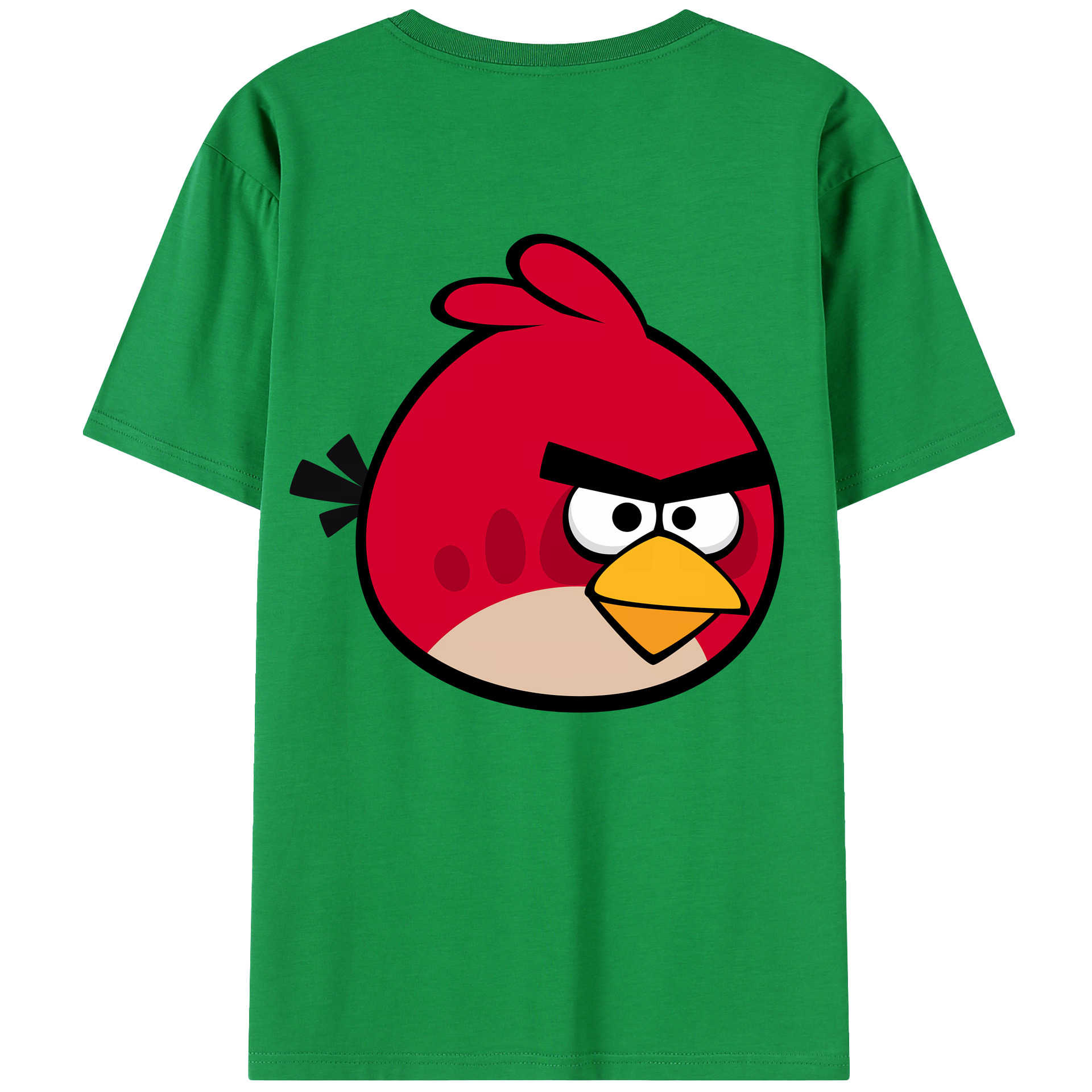 （画像用） Angry Birds アングリーバード 綿100％半袖Tシャツ（背面プリント）
