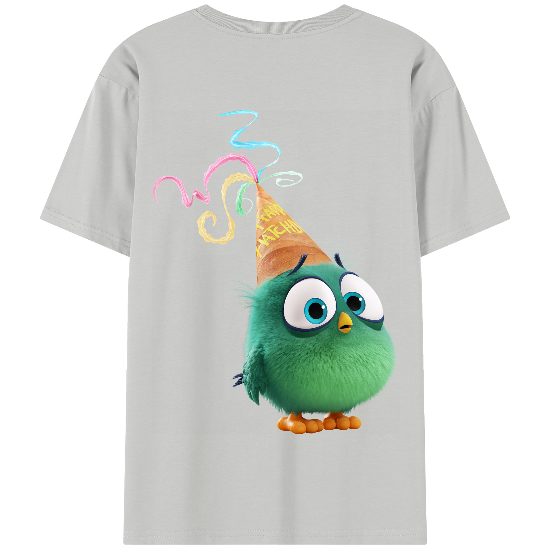 （画像用） Angry Birds アングリーバード 綿100％半袖Tシャツ（背面プリント）