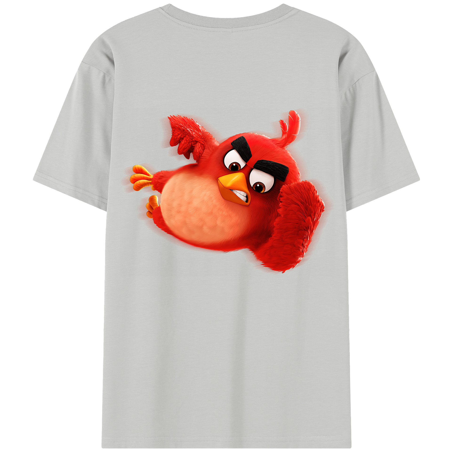 （画像用） Angry Birds アングリーバード 綿100％半袖Tシャツ（背面プリント）